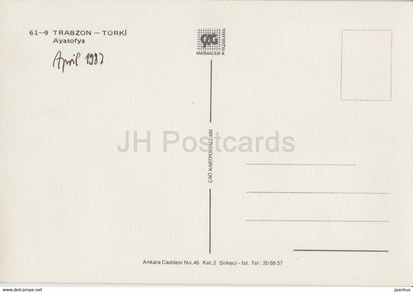 Trabzon – Hagia Sophia – 1987 – Türkei – gebraucht
