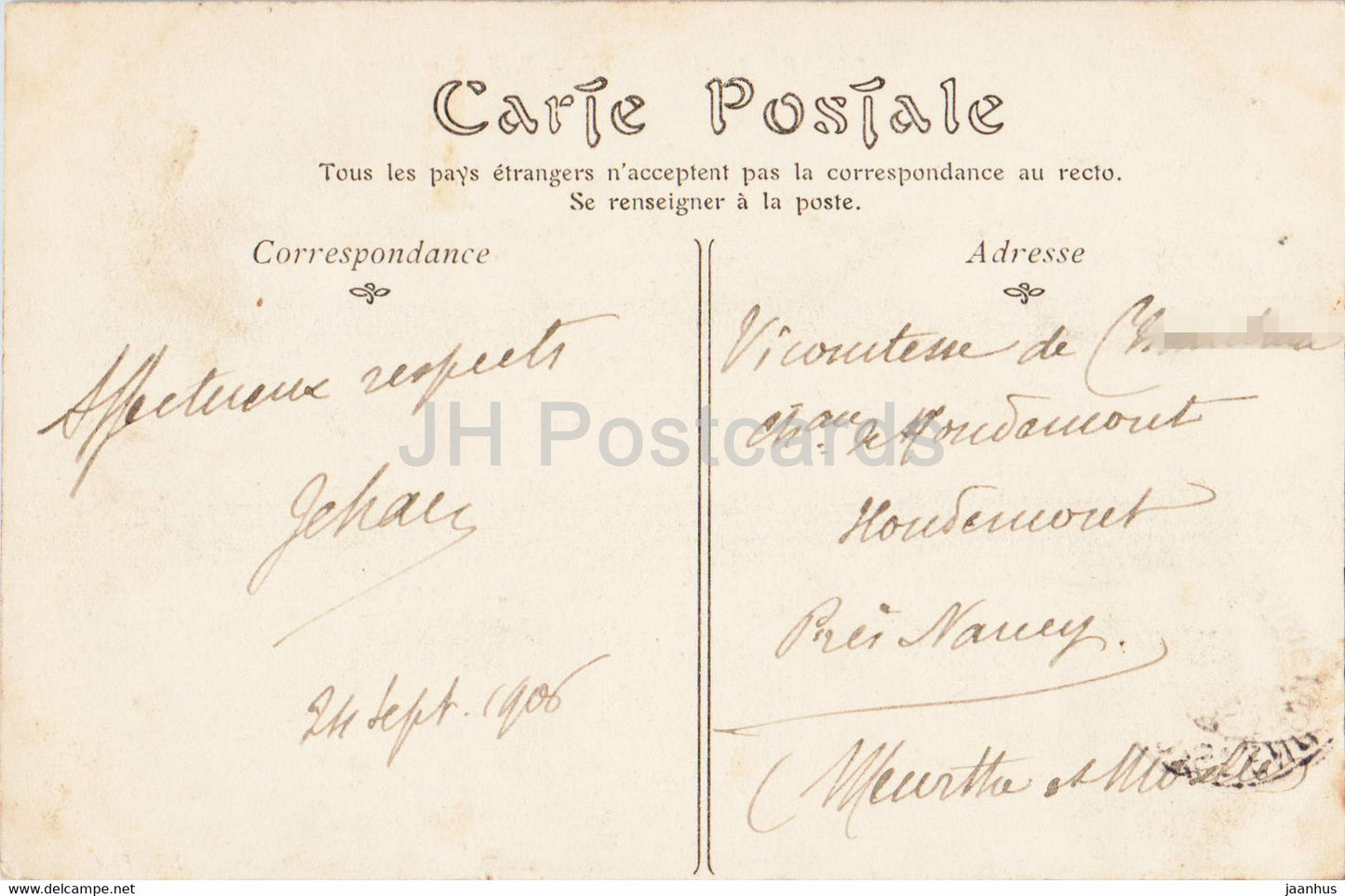 Dinard La Vicomte - Bords de la Rance la Cale des Douaniers - old postcard - 1906 - France - used