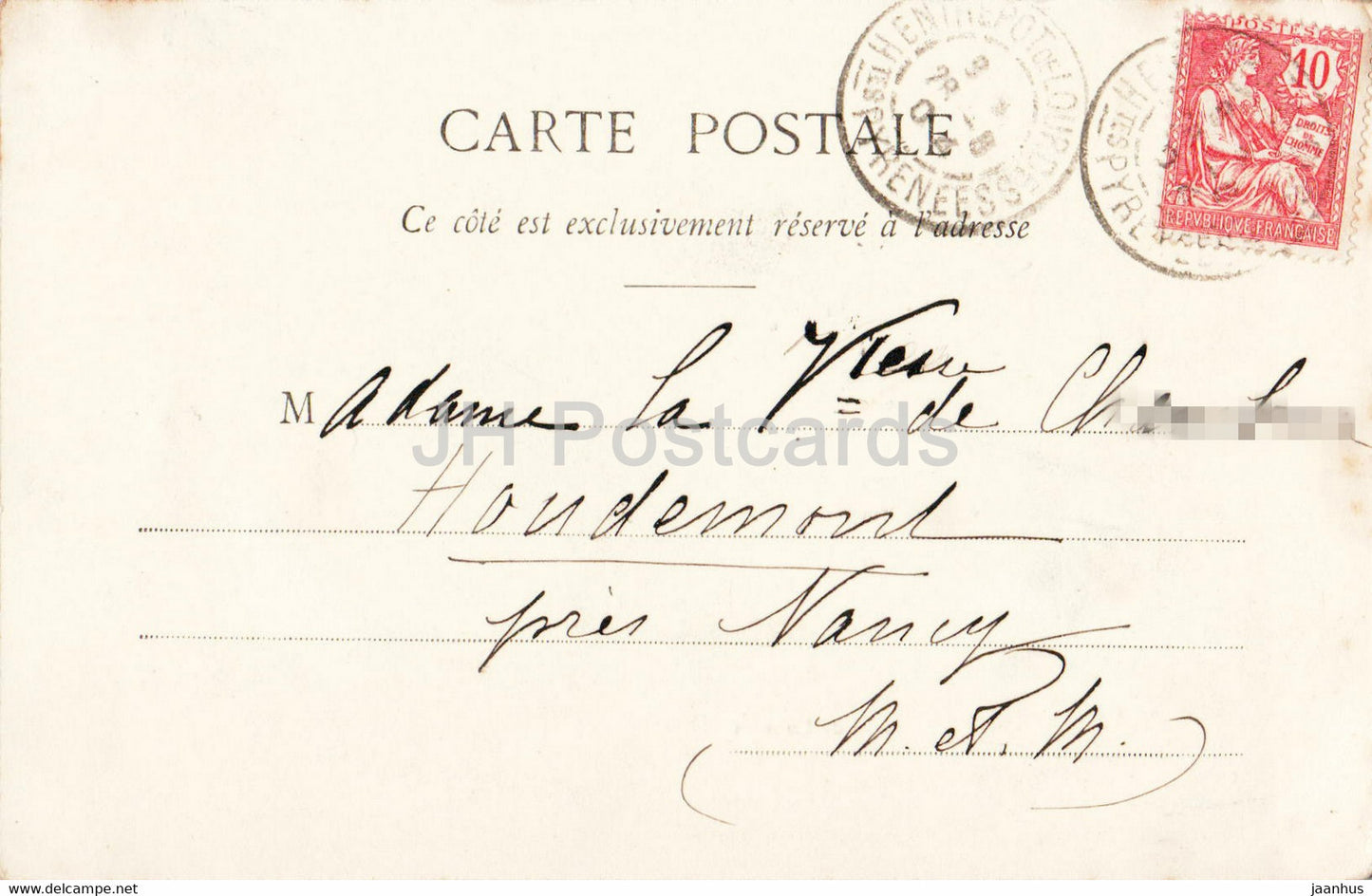 Lourdes - Fort de Lourdes - old postcard - 1904 - France - used