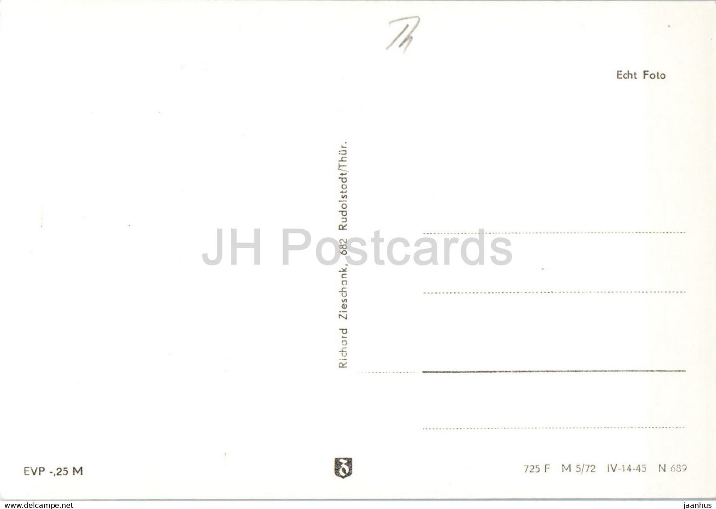 Hohenluftkurort Masserberg - Thur Wald 830 m - Germany DDR - unused