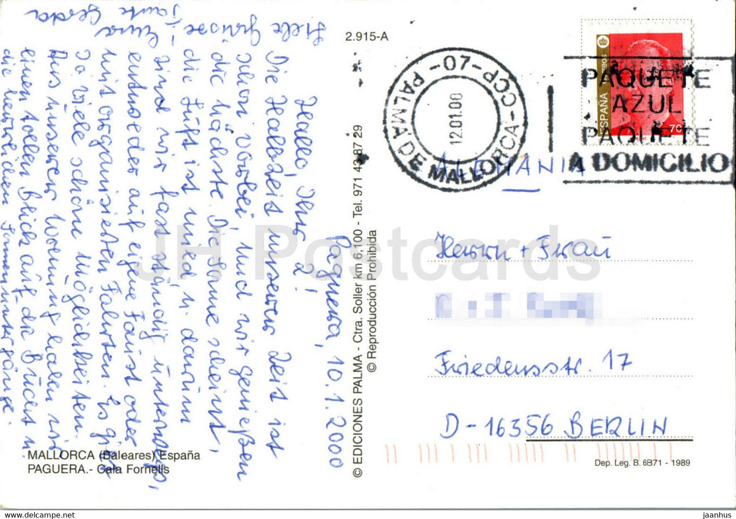 Paguera - Cala Fornells - Mallorca - 2000 - Spain - used