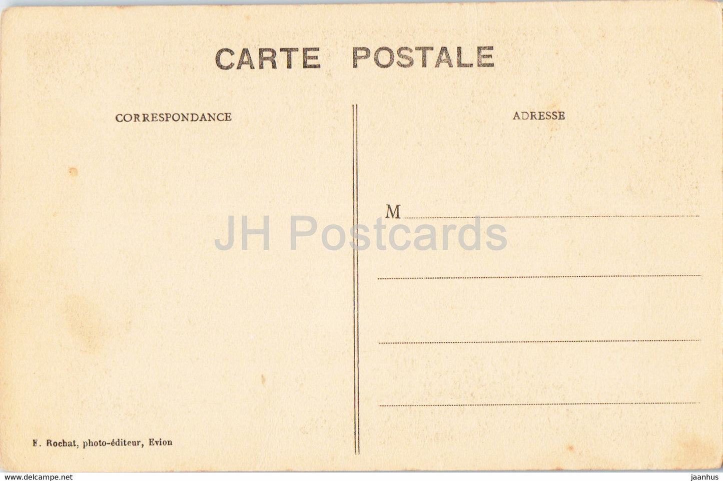 Evian les Bains - Le Royal Hotel et la dent d'Oche - 91 - old postcard - France - unused