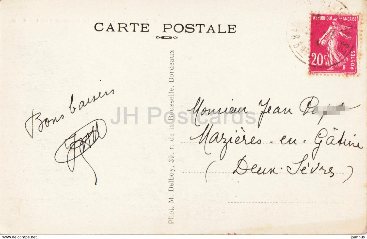 Bayonne - Le Chateau Vieux - castle - 3 - old postcard - France - used