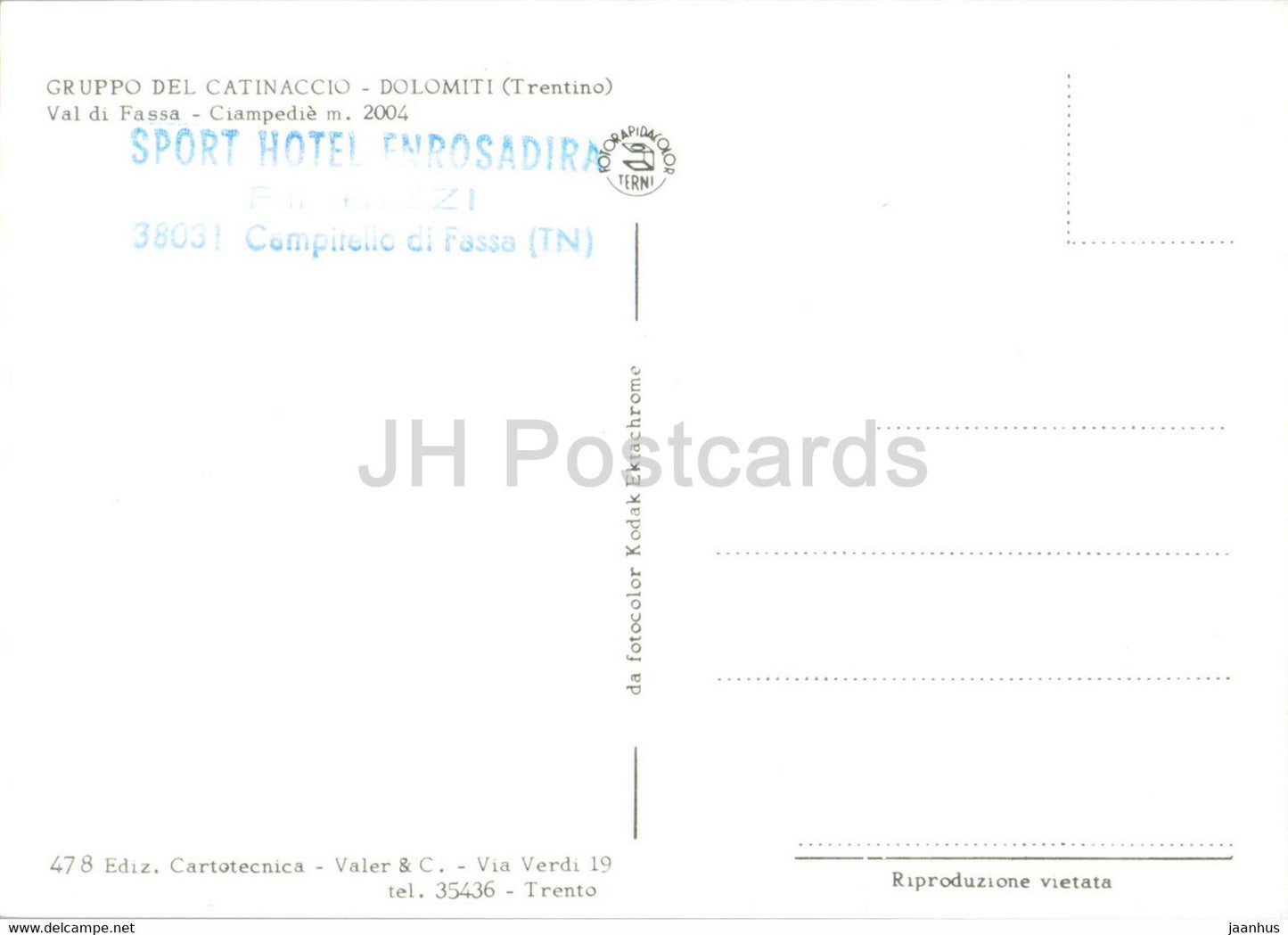 Gruppo del Catinaccio - Dolomiti - Val di Fassa - Ciampedie - Italy - unused