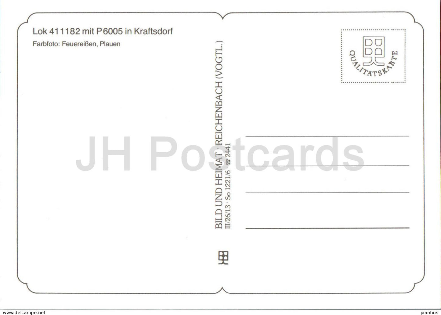 Lok 411182 mit P 6005 à Kraftsdorf - train - chemin de fer - Allemagne - inutilisé