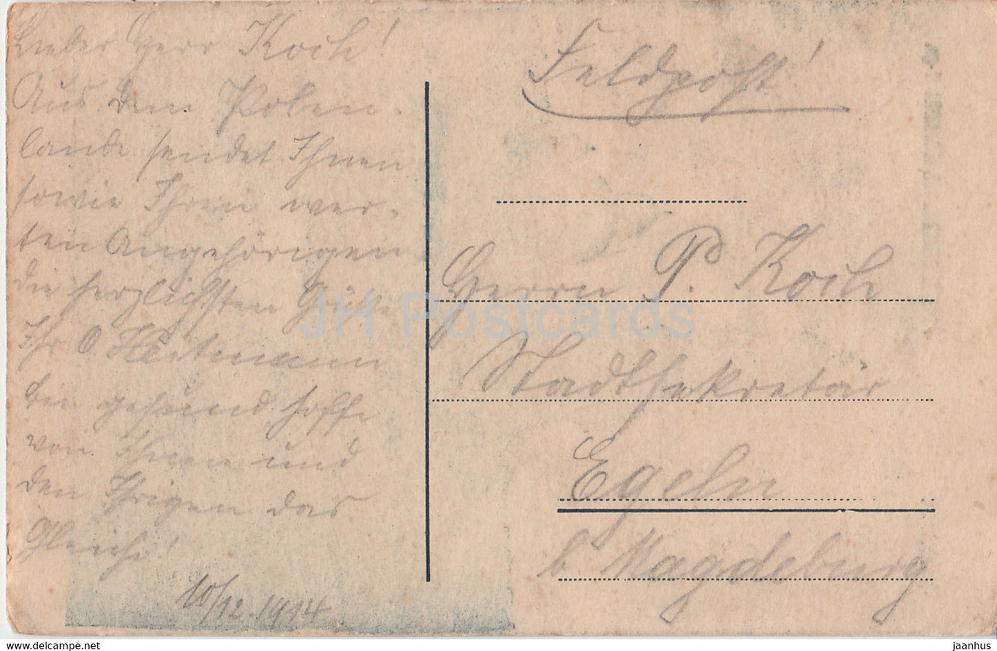 Czestochowa - Pomnik Cesarza Aleksandra 2-go - monument - Feldpost - old postcard - 1914 - Poland - used