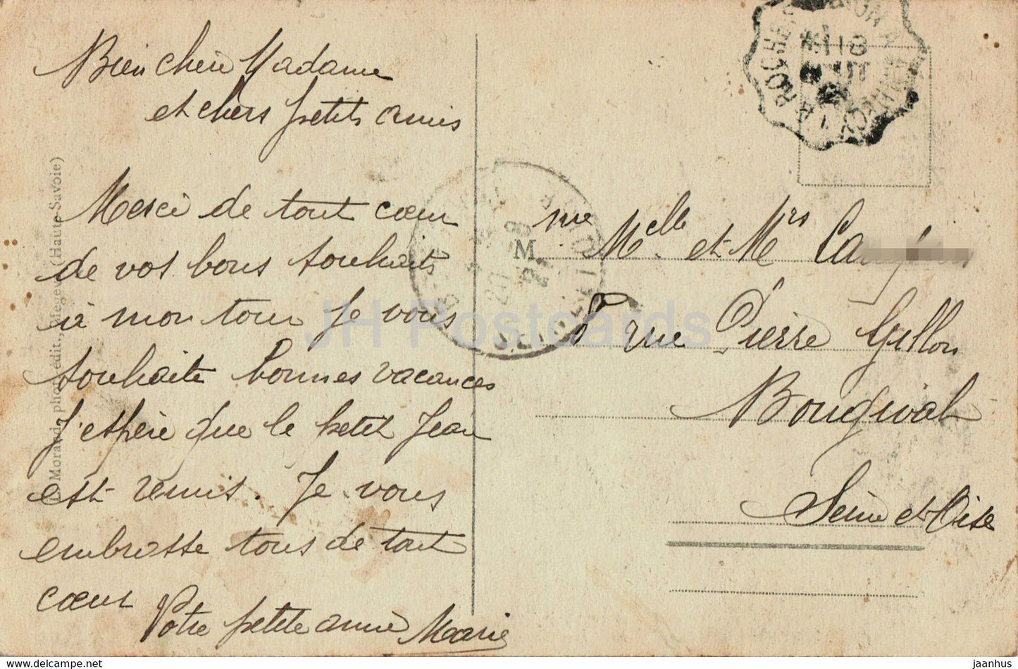 Notre Dame de la Gorge - 148 - old postcard - France - used