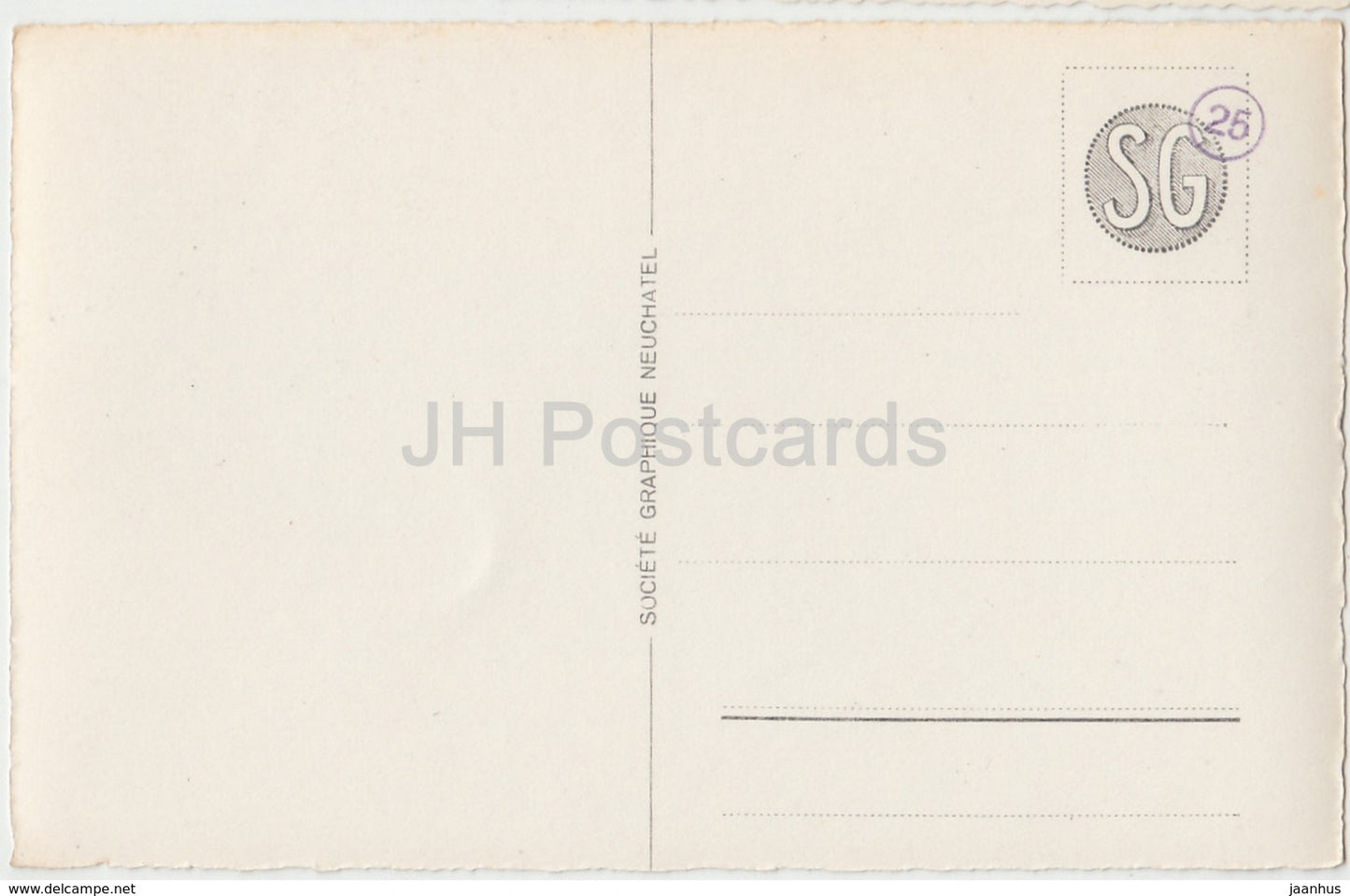 Oberalpsee - 3333 - Suisse - carte postale ancienne - inutilisée