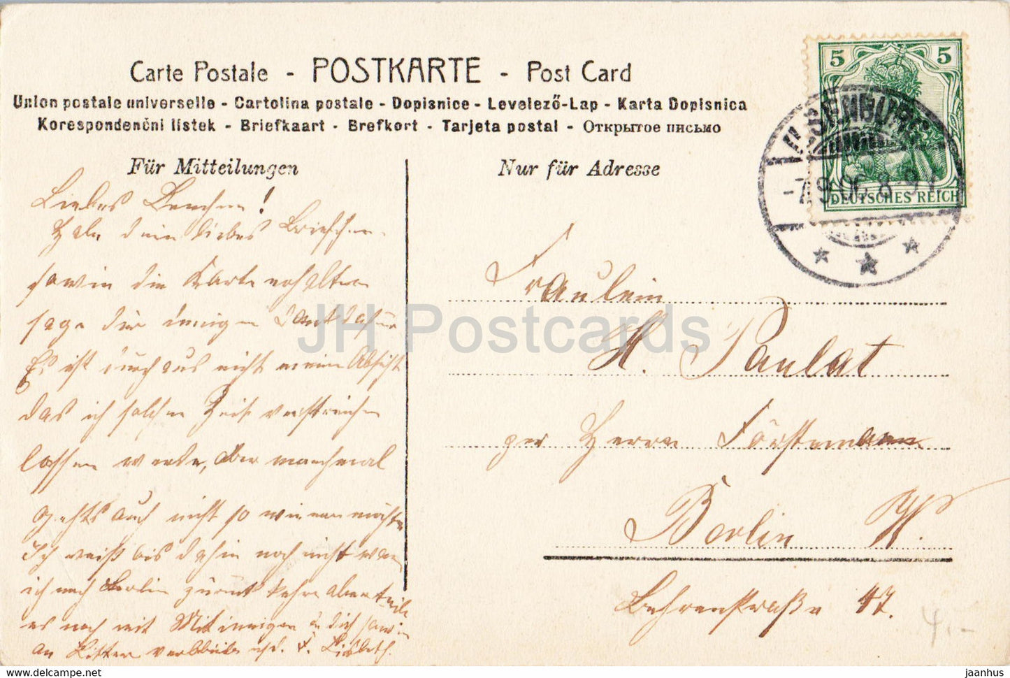 Ilsefalle - Ilsethal Harz - alte Postkarte - 1906 - Deutschland - gebraucht