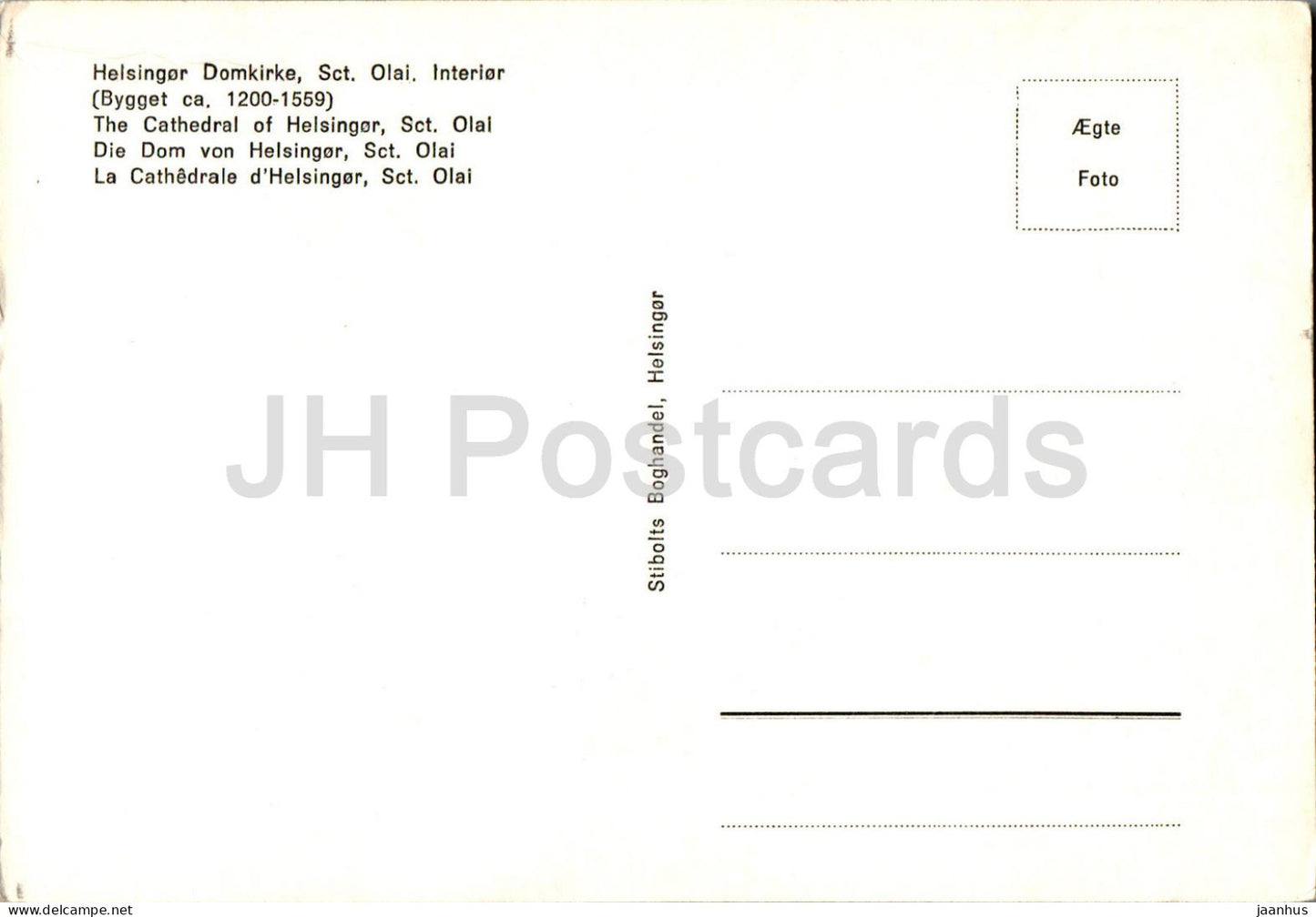 Helsingor - Domkirke - Sct Olai - Cathédrale - Sct Olai - Danemark - inutilisé