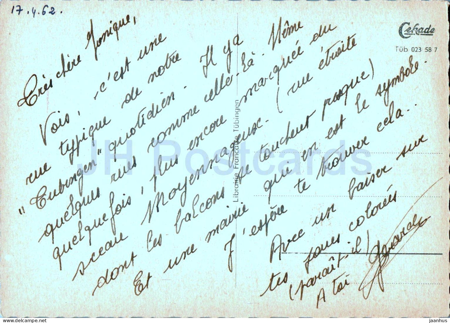 Tübingen - Neckar - 1962 - Deutschland - gebraucht