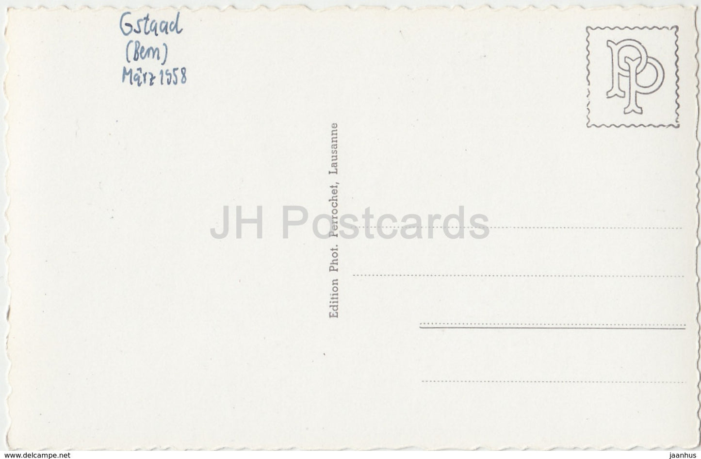 Gstaad - Oldenhorn und Staldenfluh - 3041 - Schweiz - 1958 - gebraucht