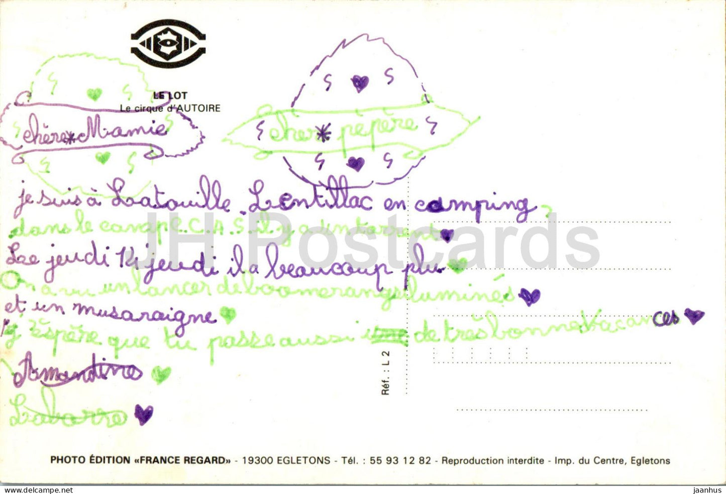 Le Lot - Le cirque d'Autoire - France - occasion