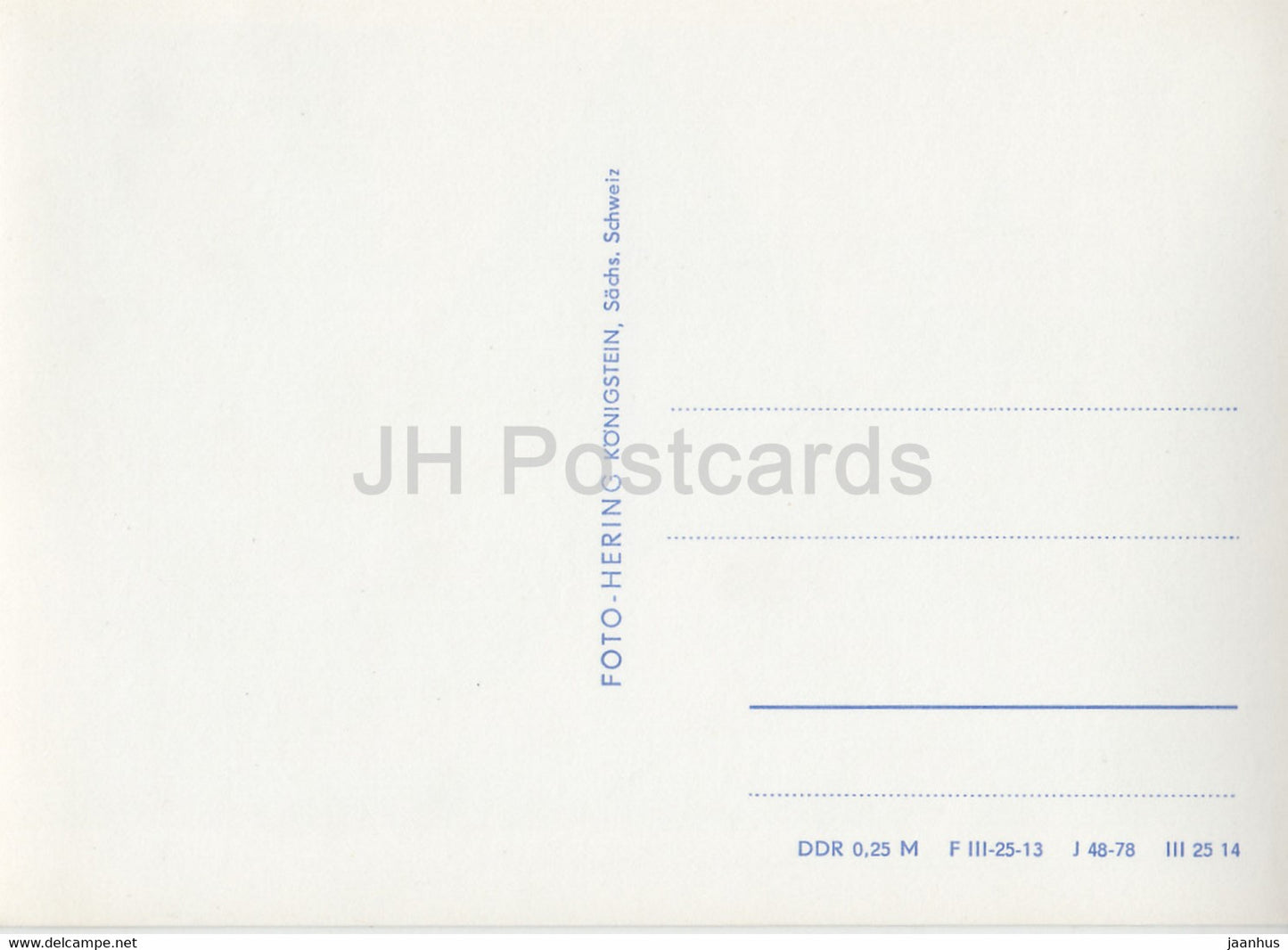 Waldschanke - Altes Raupennest - Altenberg - 4480 - Germany DDR - unused