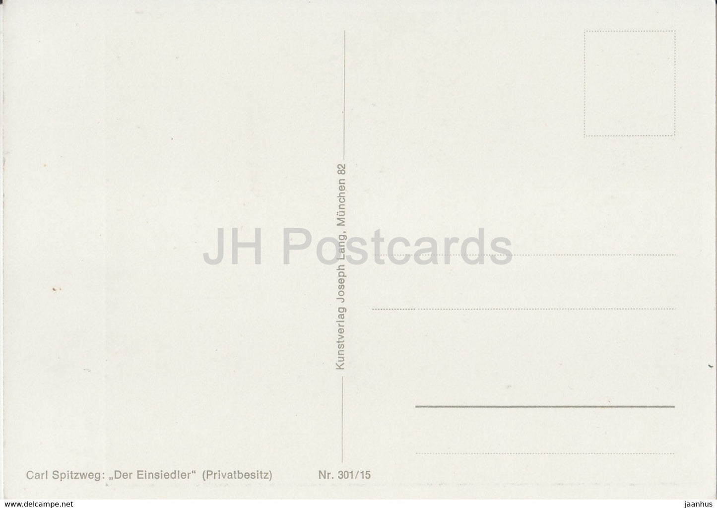 peinture de Carl Spitzweg - Der Einsiedler - Art allemand - Allemagne - inutilisé