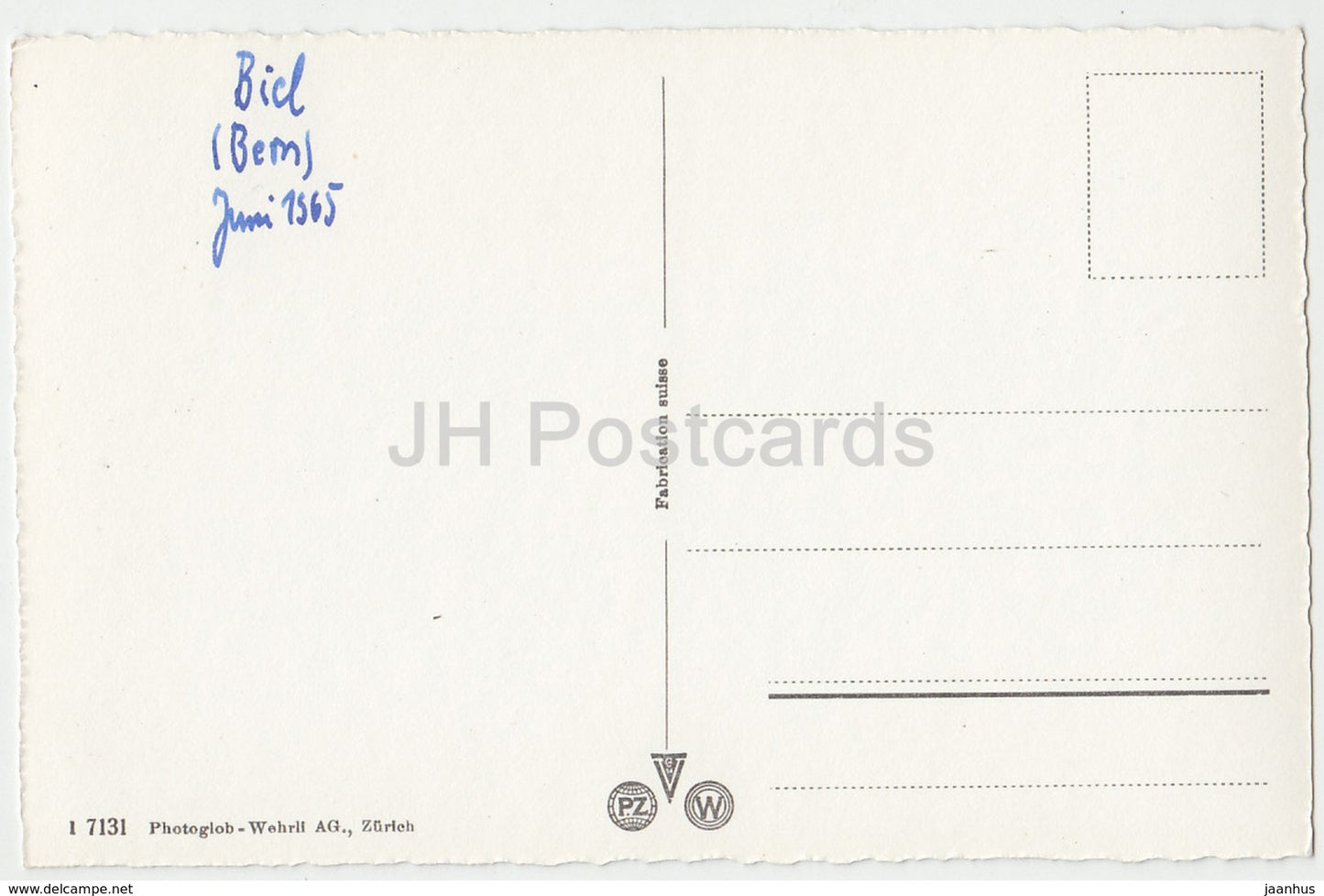 Biel - Bienne - fontaine de l'Innocence - 7131 - Suisse - 1965 - occasion