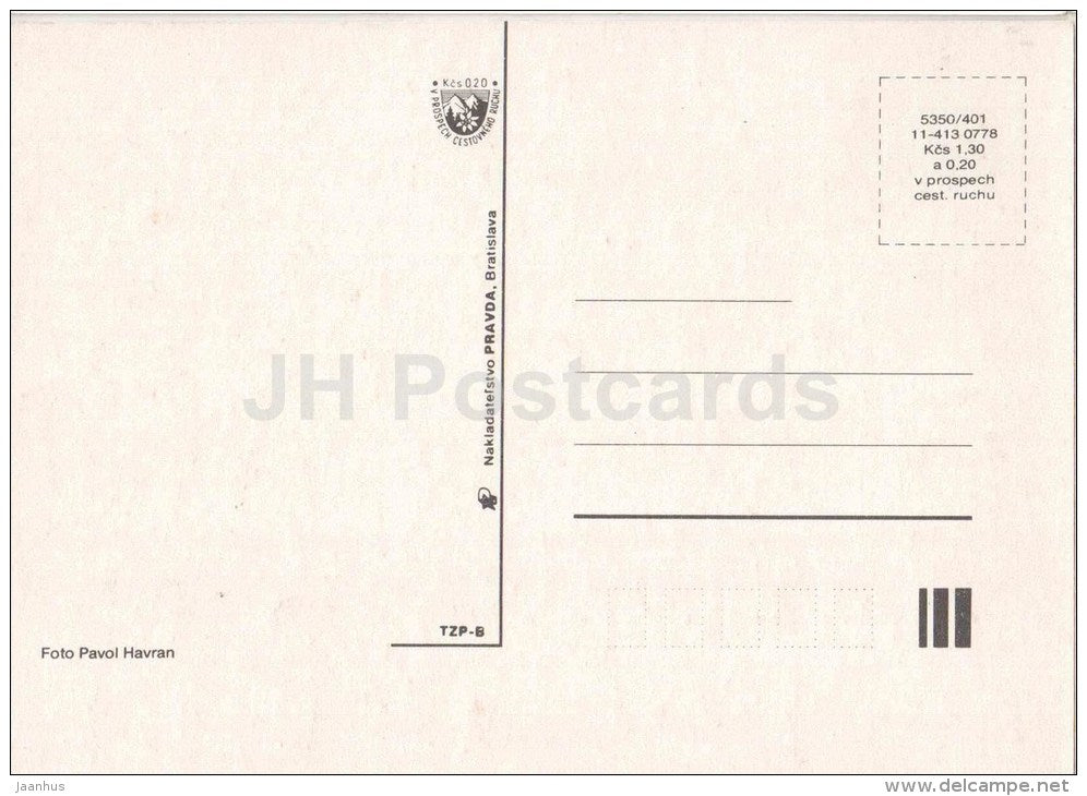 Piestany - river - bridge - Czechoslovakia - Slovakia - unused - JH Postcards