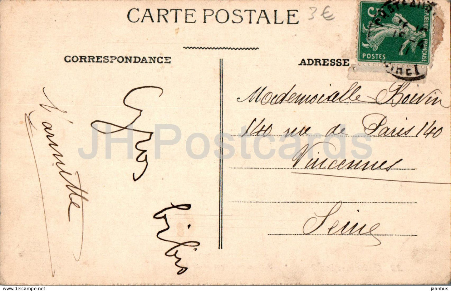 Chateau Renard - Chateaurenard - Vue Panoramique des Ruines - 23 - alte Postkarte - Frankreich - gebraucht