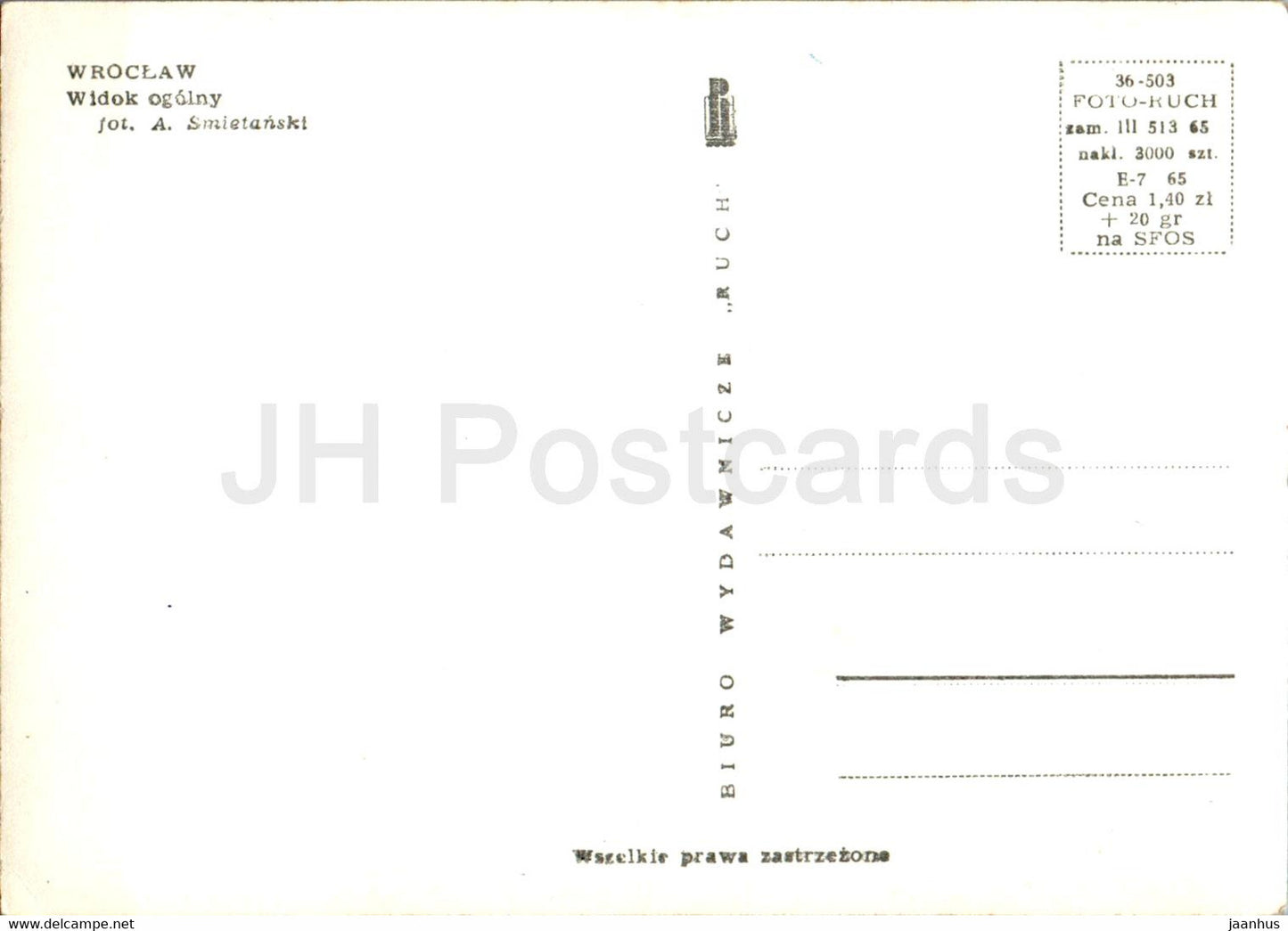 Wroclaw - Widok ogolny - General view - 36-503 - Poland - unused