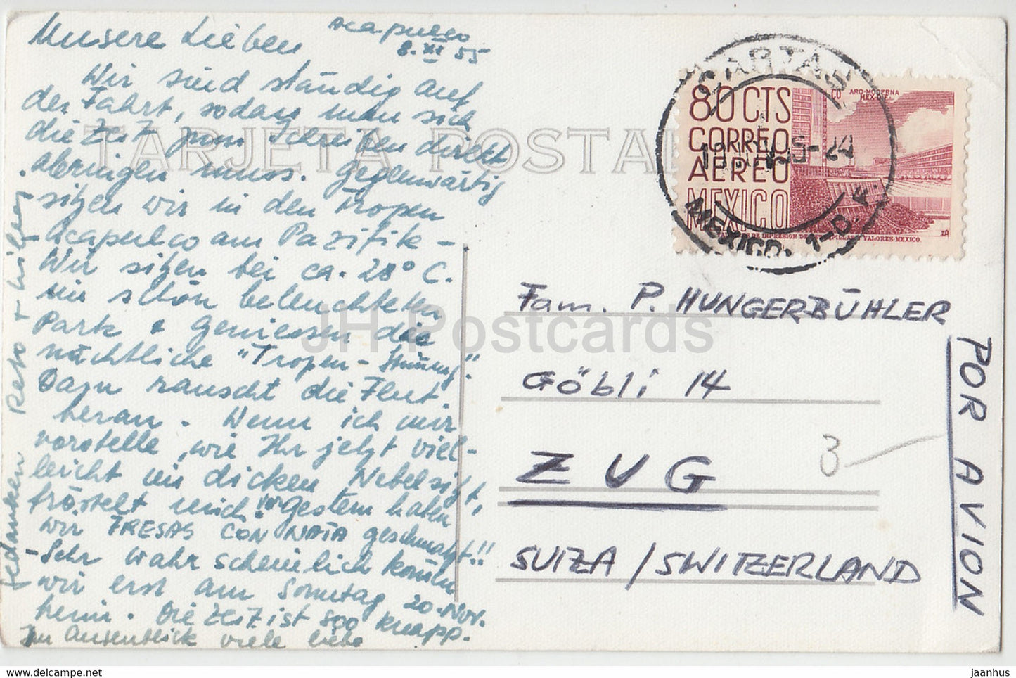 Museo de Arte Zapoteco – Mitla Oaxaca – Fragmento Epoca Transicion – alt – 8 – alte Postkarte – 1955 – Mexiko – gebraucht