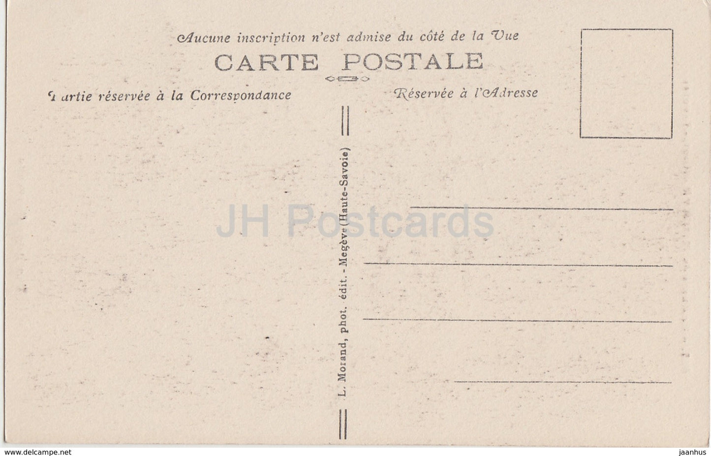 Une Jeune Paysanne - 958 - Costume de Megève - Haute Savoie - costumes folkloriques - carte postale ancienne - France - inutilisé