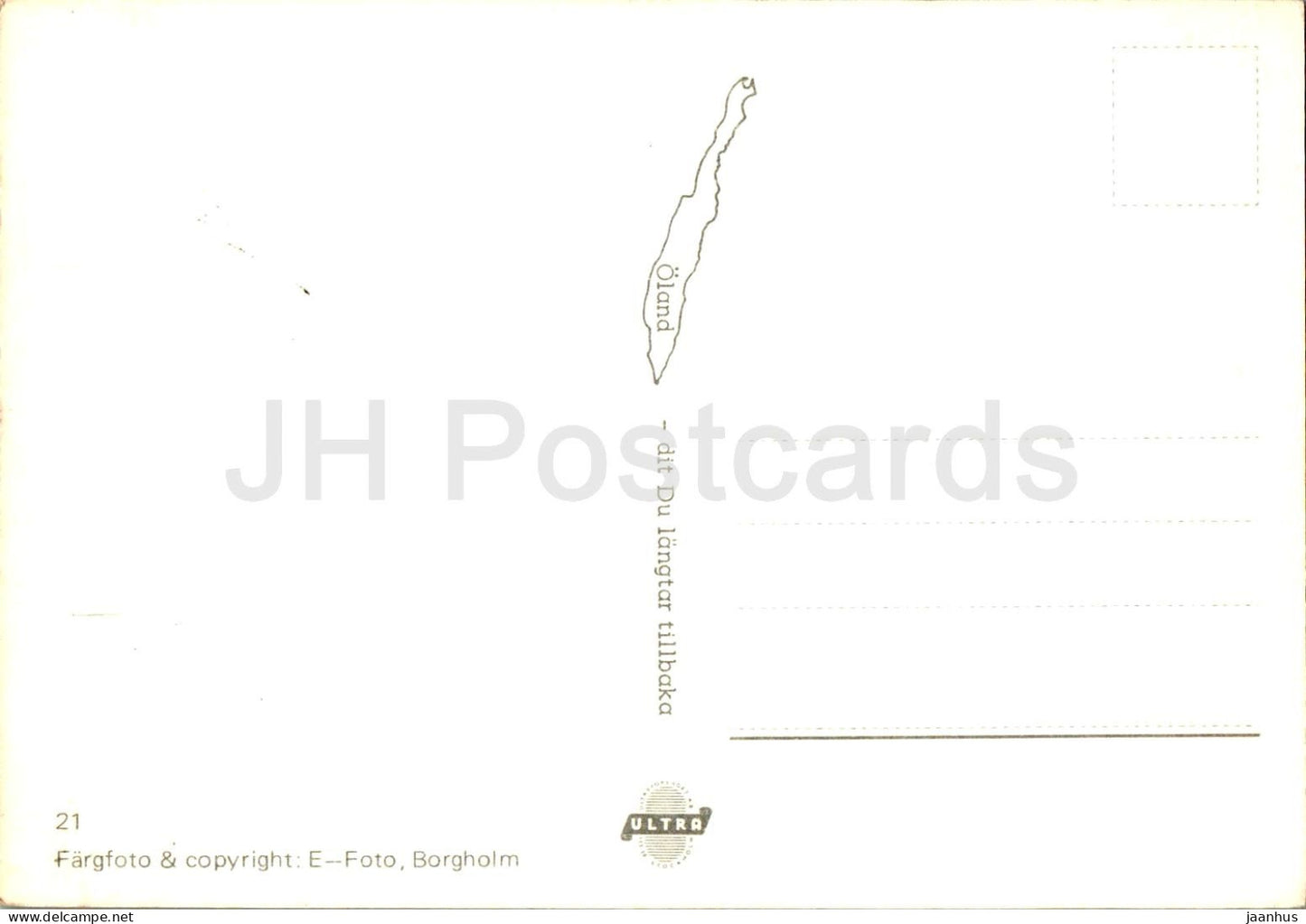 Boda - Kyrka - Öland - Kirche - 21 - Schweden - unbenutzt