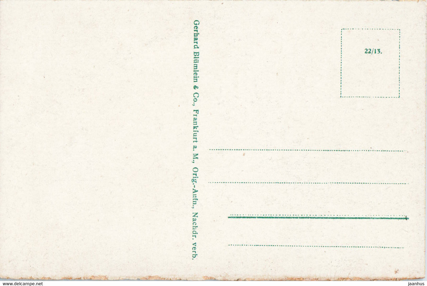 Frankfurt a M - Bahnhofplatz - tram - old postcard - Germany - unused