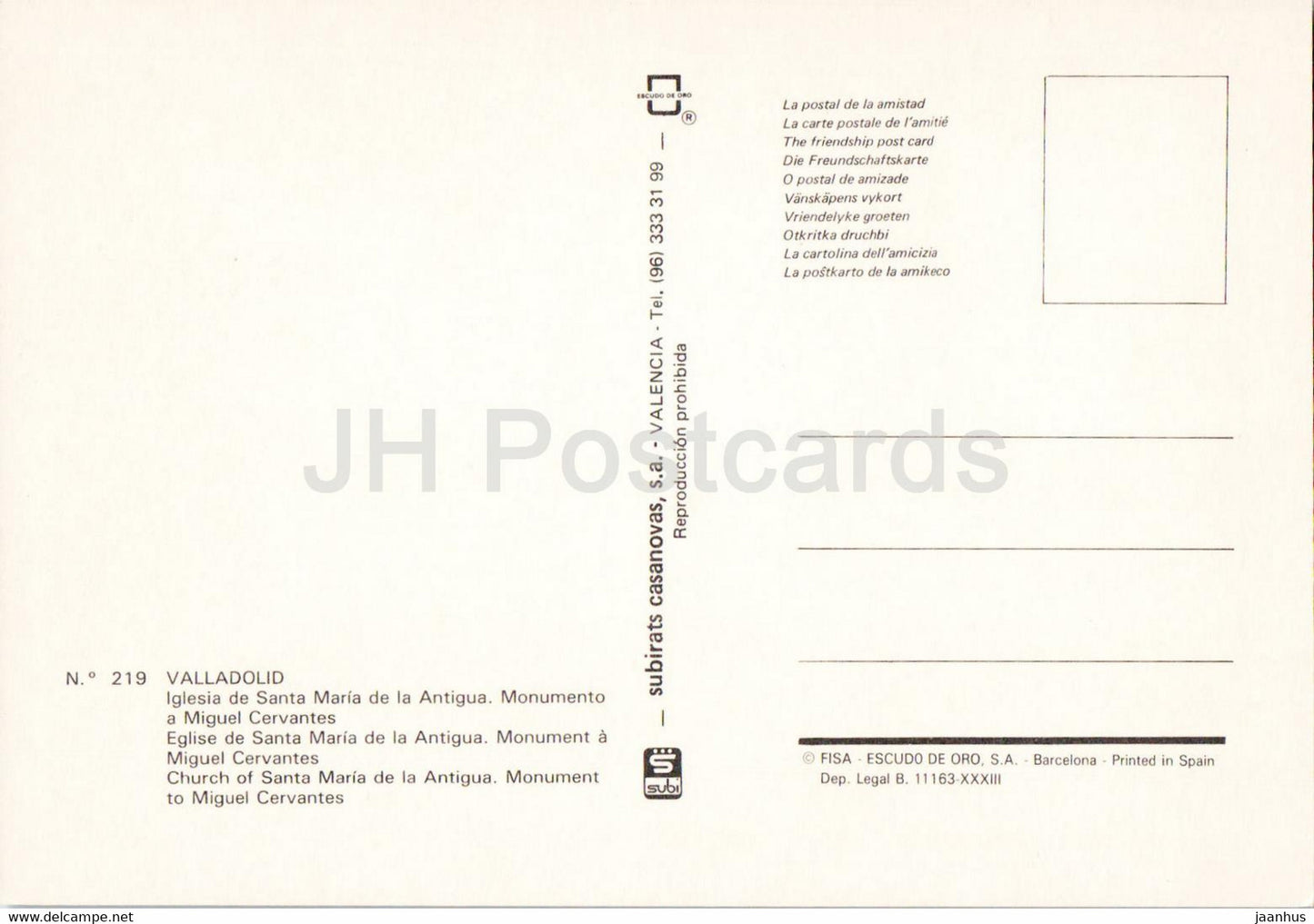Valladolid - Iglesia de Santa Maria de la Antigua - Monumento a Miguel Cervantes - église - monument - Espagne - inutilisé