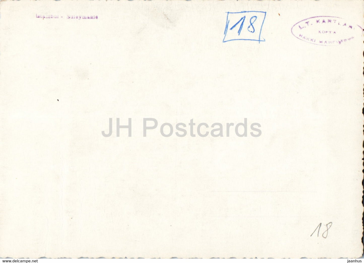 Istanbul - Mosquée Suleymaniye - carte postale ancienne - Turquie - occasion