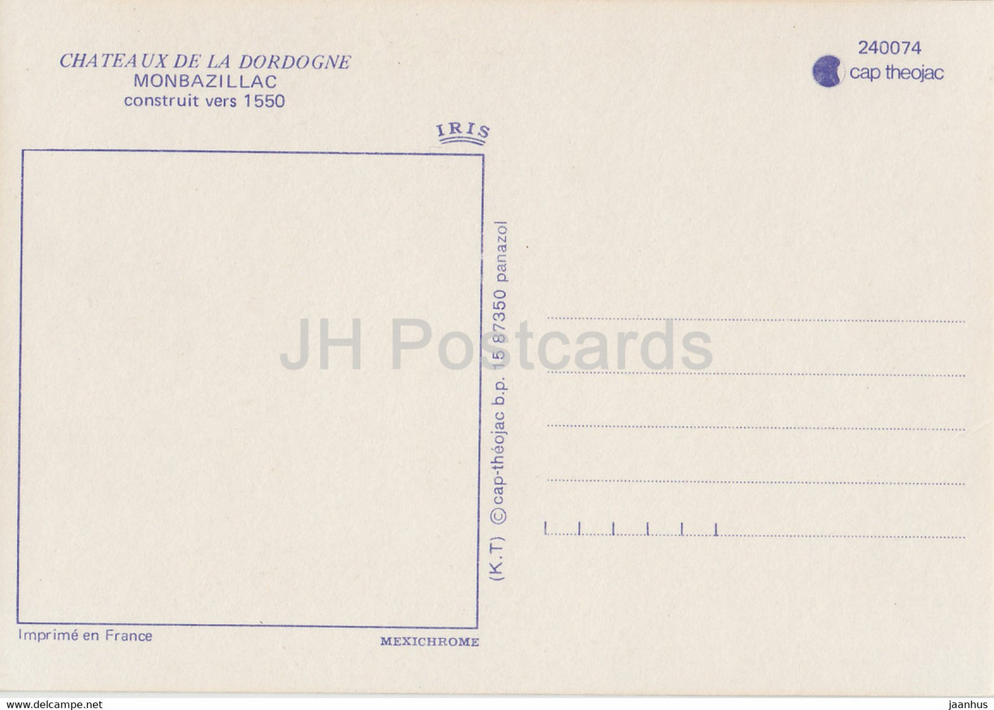 Chateaux de la Dordogne - Monbazillac - castle - France - unused