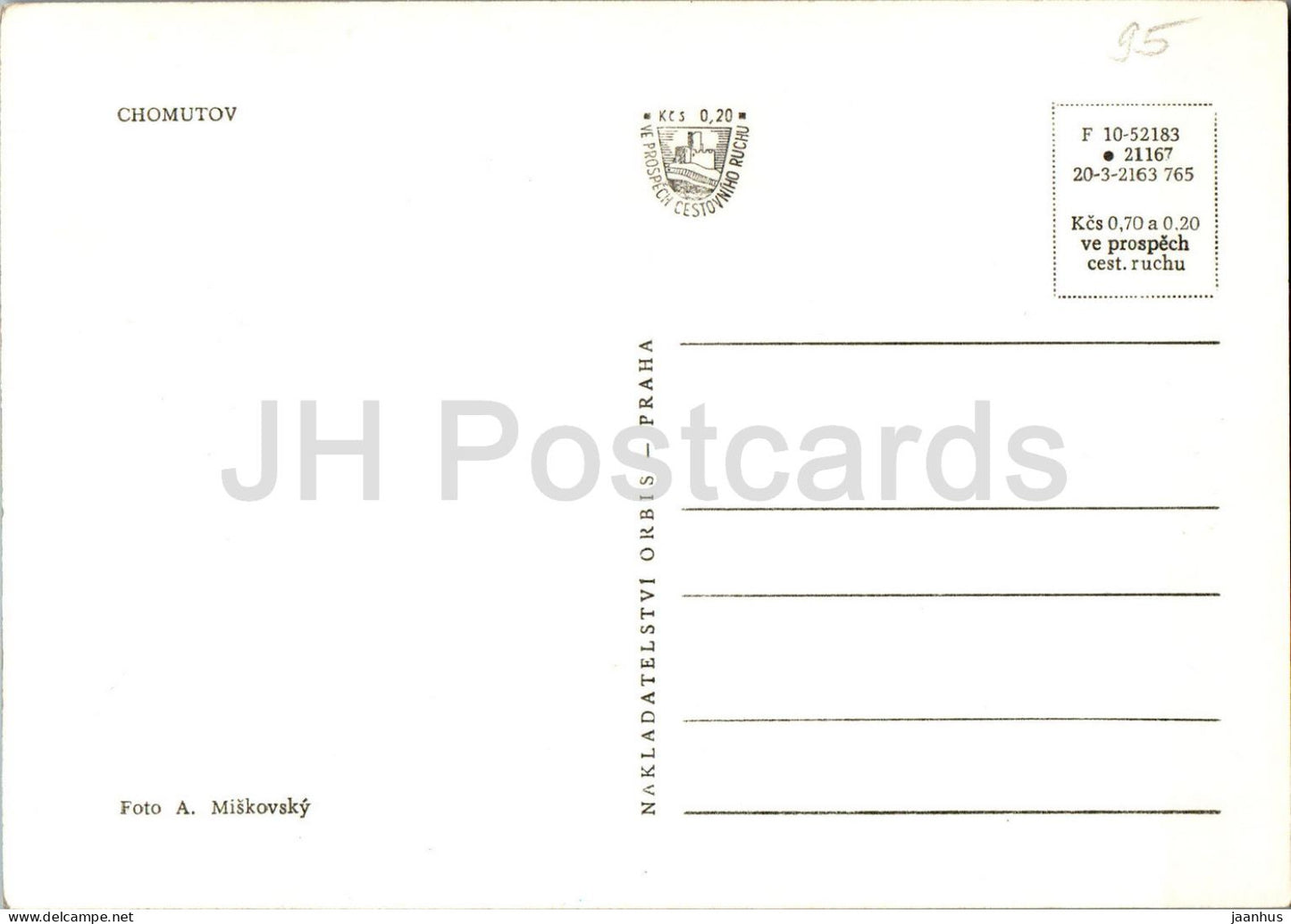 Chomutov - general view - 10-52183 - Czech Repubic - Czechoslovakia - unused