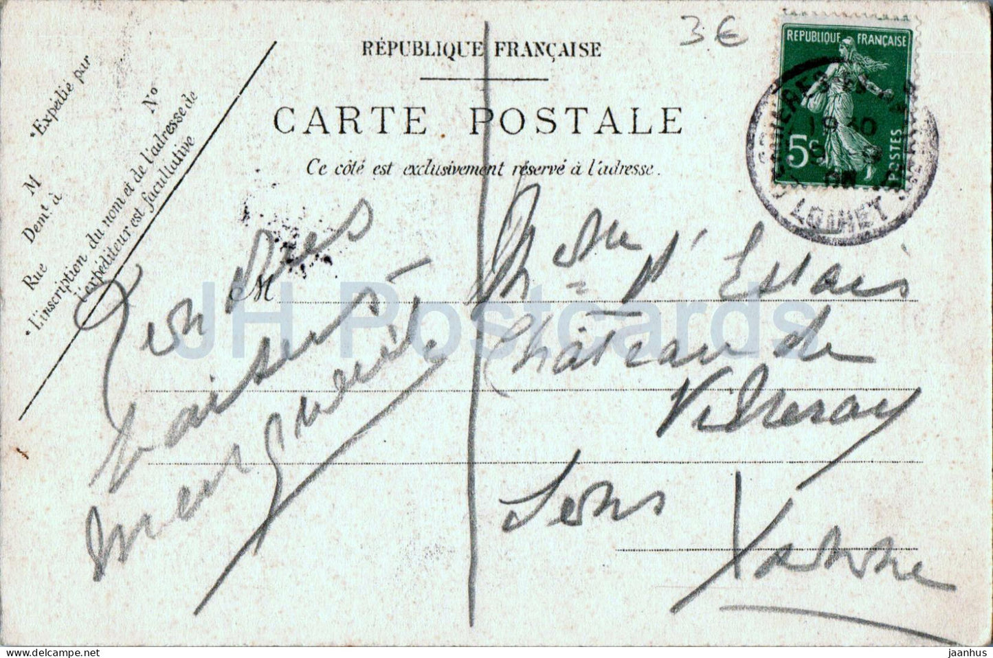 Environs de Ferrieres - Le Gril - Pont ancien sur la Clery - Brücke - 224 - alte Postkarte - 30 - Frankreich - gebraucht