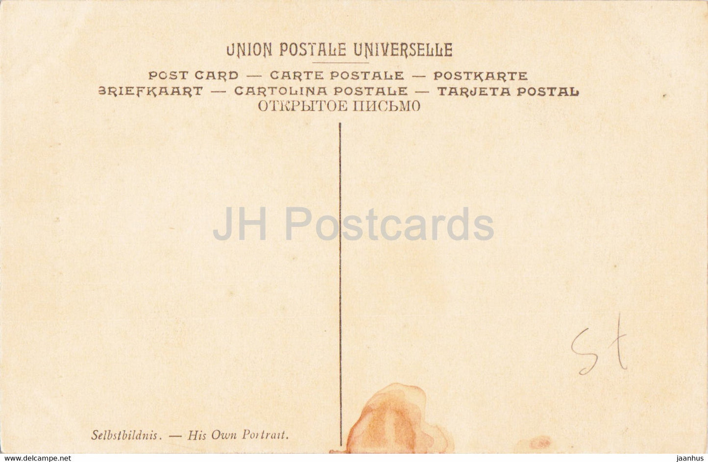 Gemälde von Rembrandt – Alter par lui meme – 392 – Niederländische Kunst – Louvre – alte Postkarte – Frankreich – unbenutzt