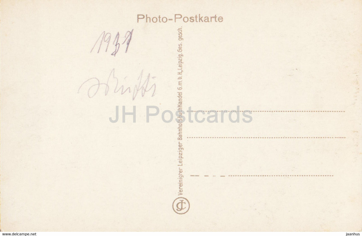 Leipzig - Neues Rathaus - Straßenbahn - alte Postkarte - 1931 - Deutschland - gebraucht