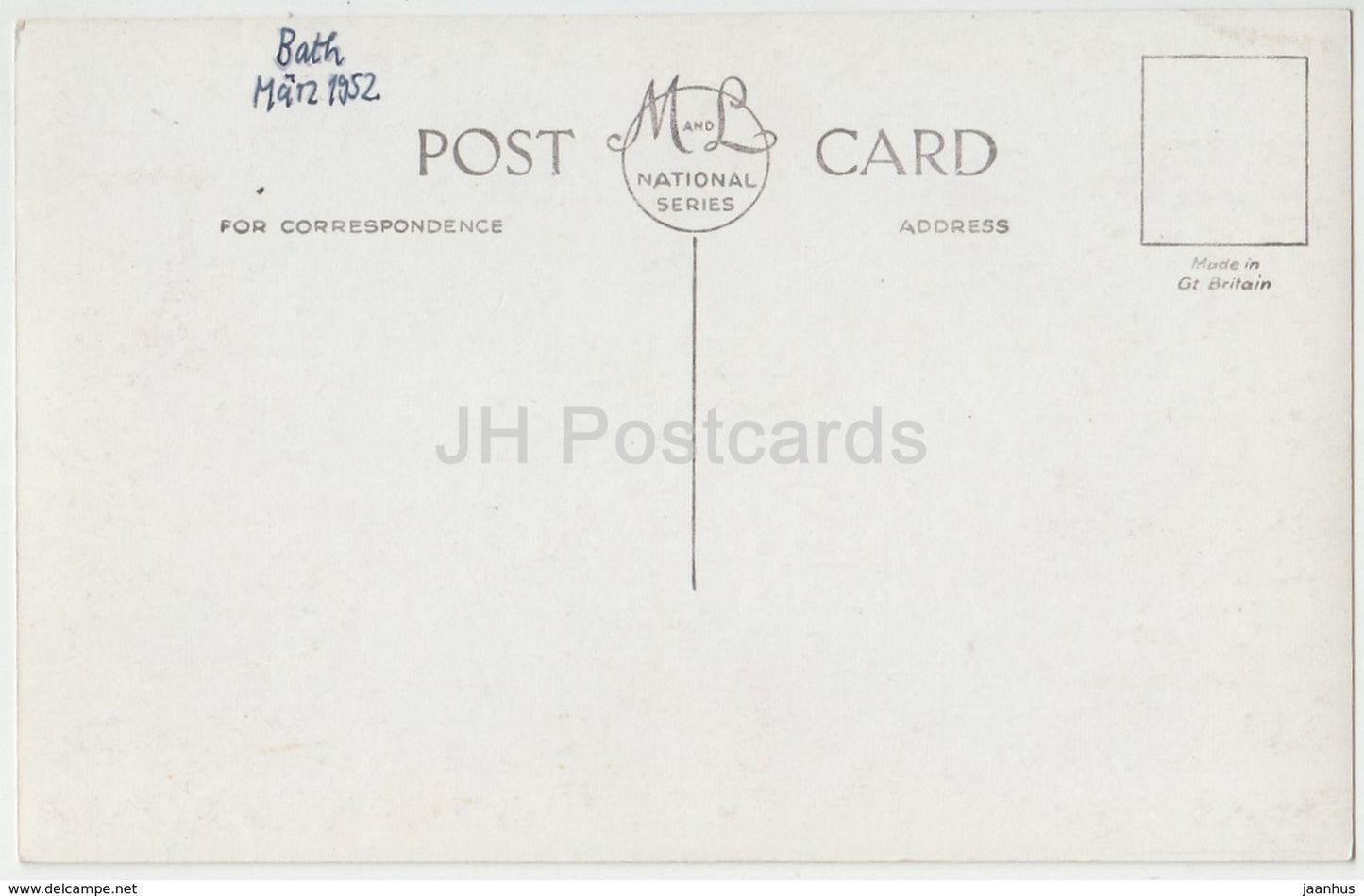 Bath - Temple of Minerva - Botanical Gardens - 1952 - United Kingdom - England - used