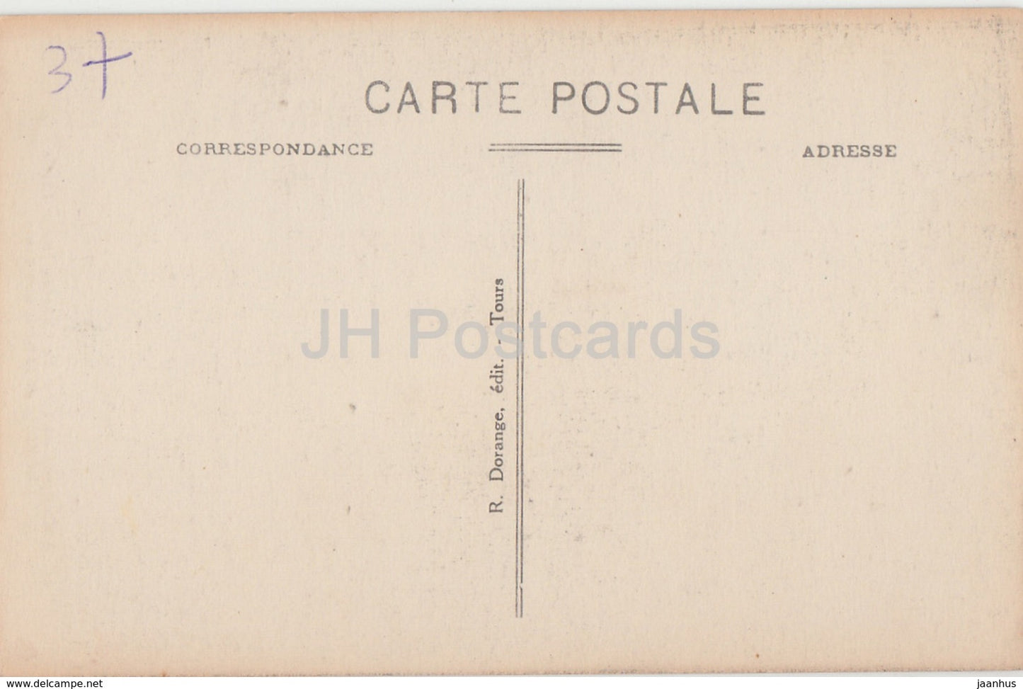 Amboise - Le Chateau - Cheminee de la Salle des Etats - castle - 21 - old postcard - France - unused