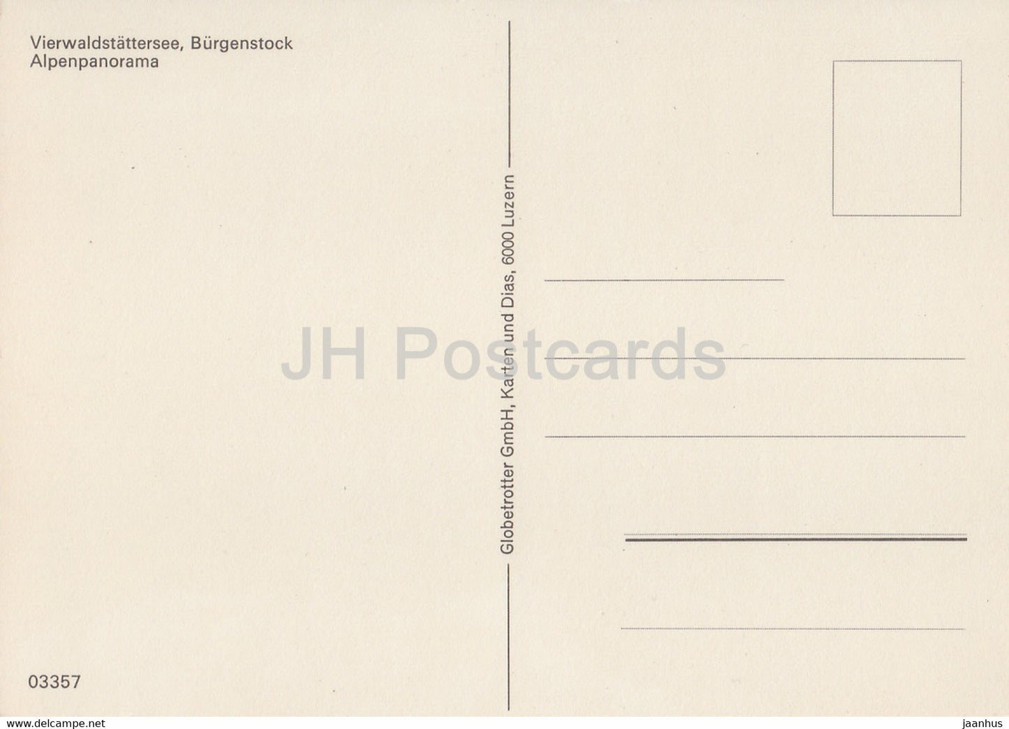 Vierwaldstattersee - Burgenstock - Alpenpanorama - 03357 - Switzerland - unused