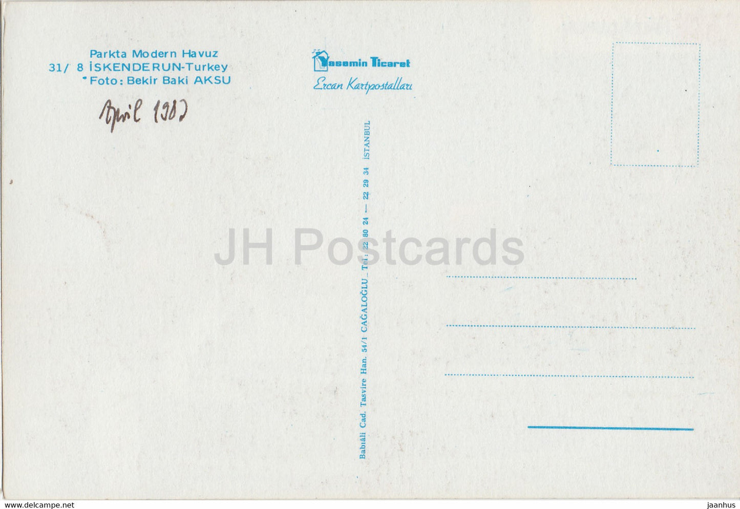 Iskenderun - Modern Pool in the Park - 1987 - Turkey - used