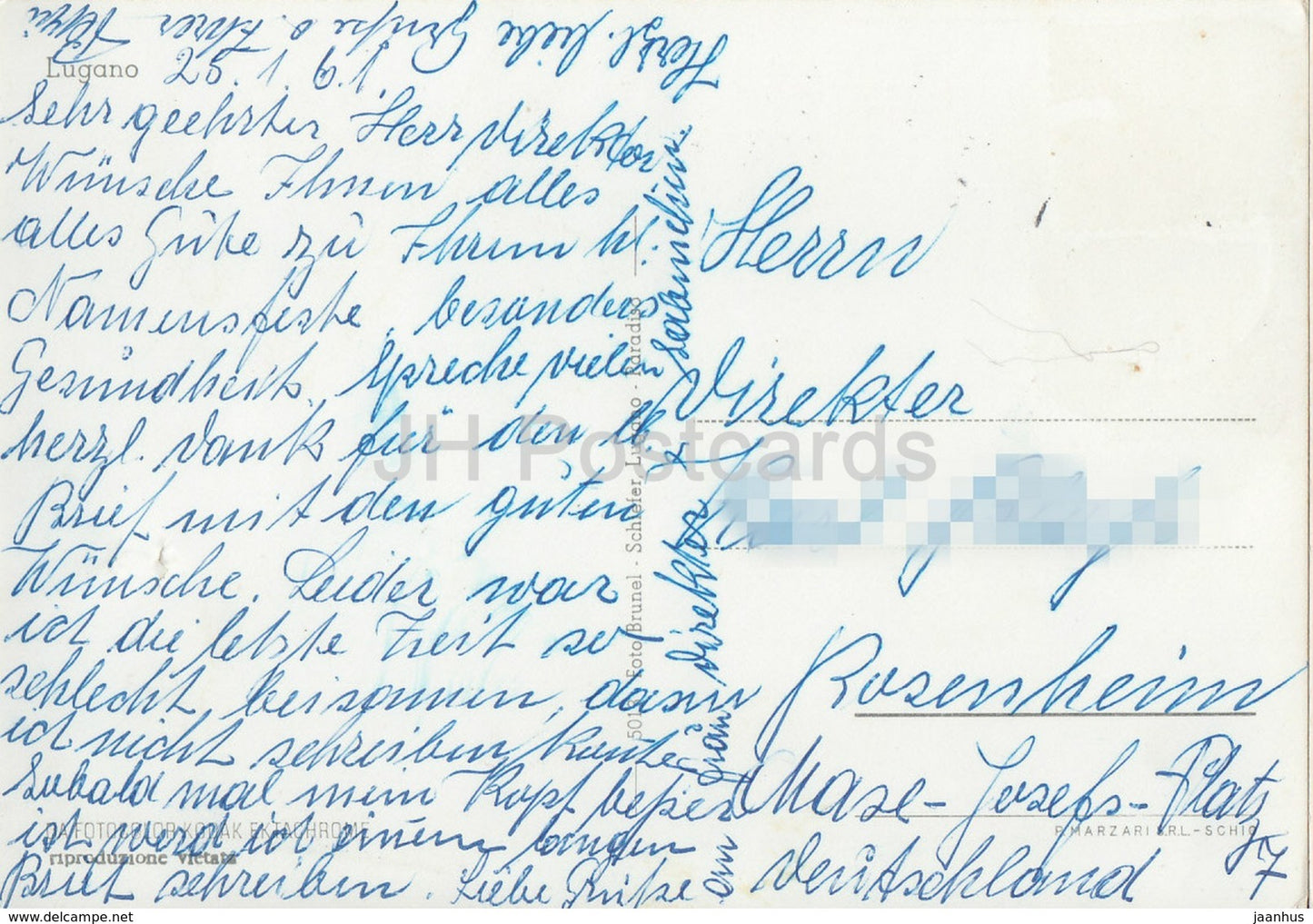 Lugano - 1961 - Switzerland - used