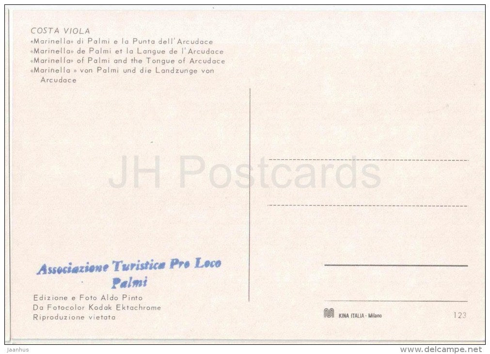 Marinella di Palmi e la Punta dell`Arcudace - Costa Viola - Reggio Calabria - Calabria - 123 - Italia - Italy - unused - JH Postcards