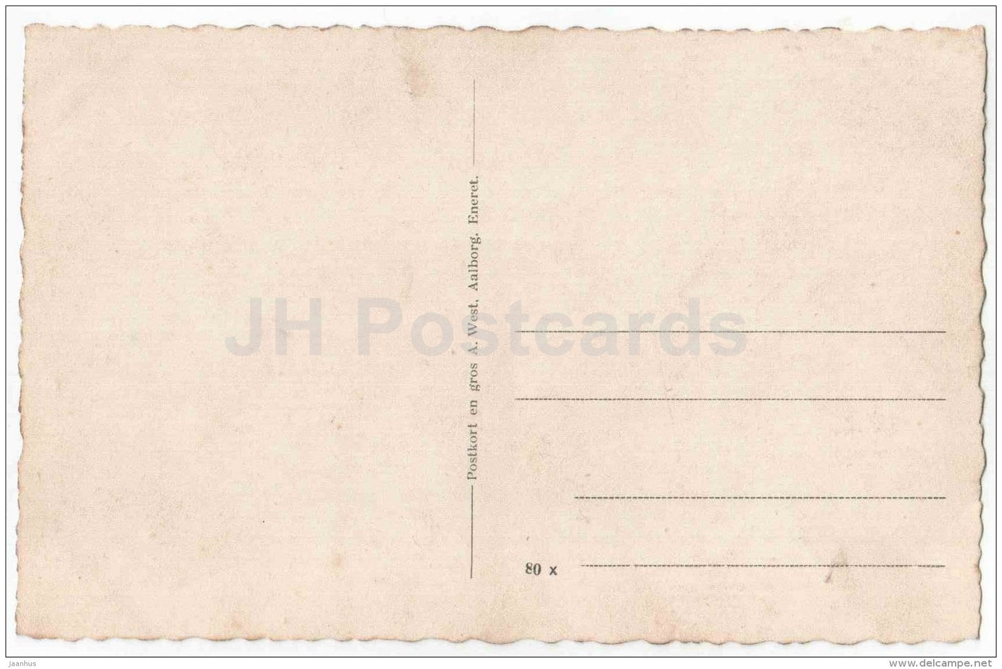 Banegaarden - Aalborg - Denmark - old postcard - unused - JH Postcards