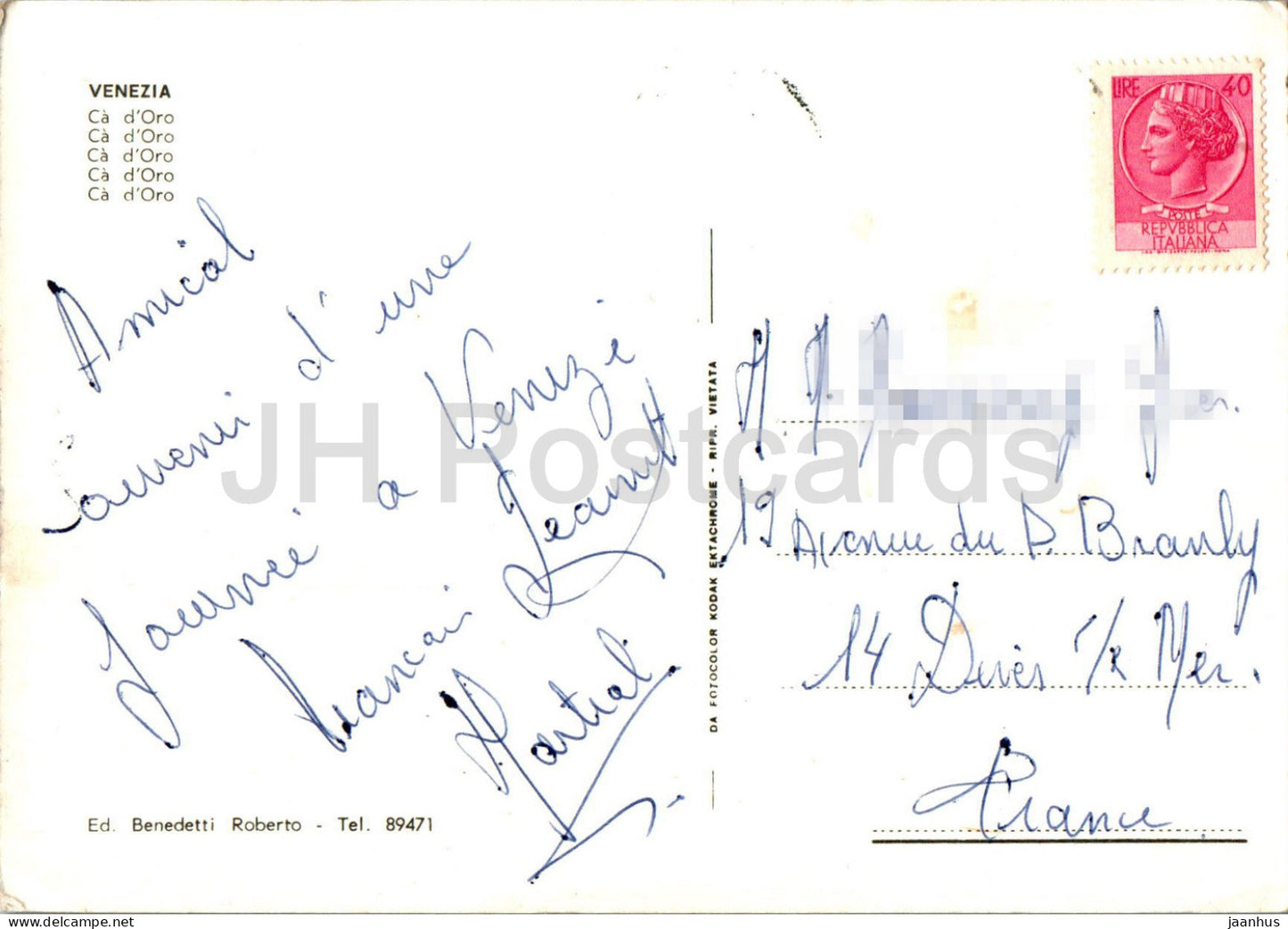 Venezia - Venise - Ca D'Oro - gondole - bateau - 89471 - Italie - occasion