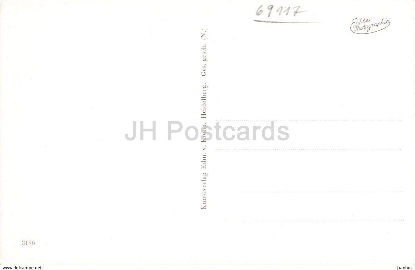 Heidelberg - Blick vom Philosophenweg - old postcard - Germany - unused