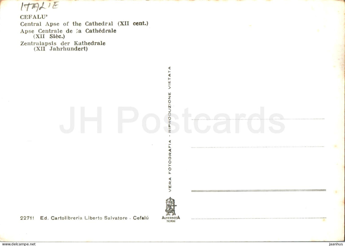 Cefalu – Abside centrale della Cattedrale – Mittelapsis der Kathedrale – 22711 – Italien – unbenutzt