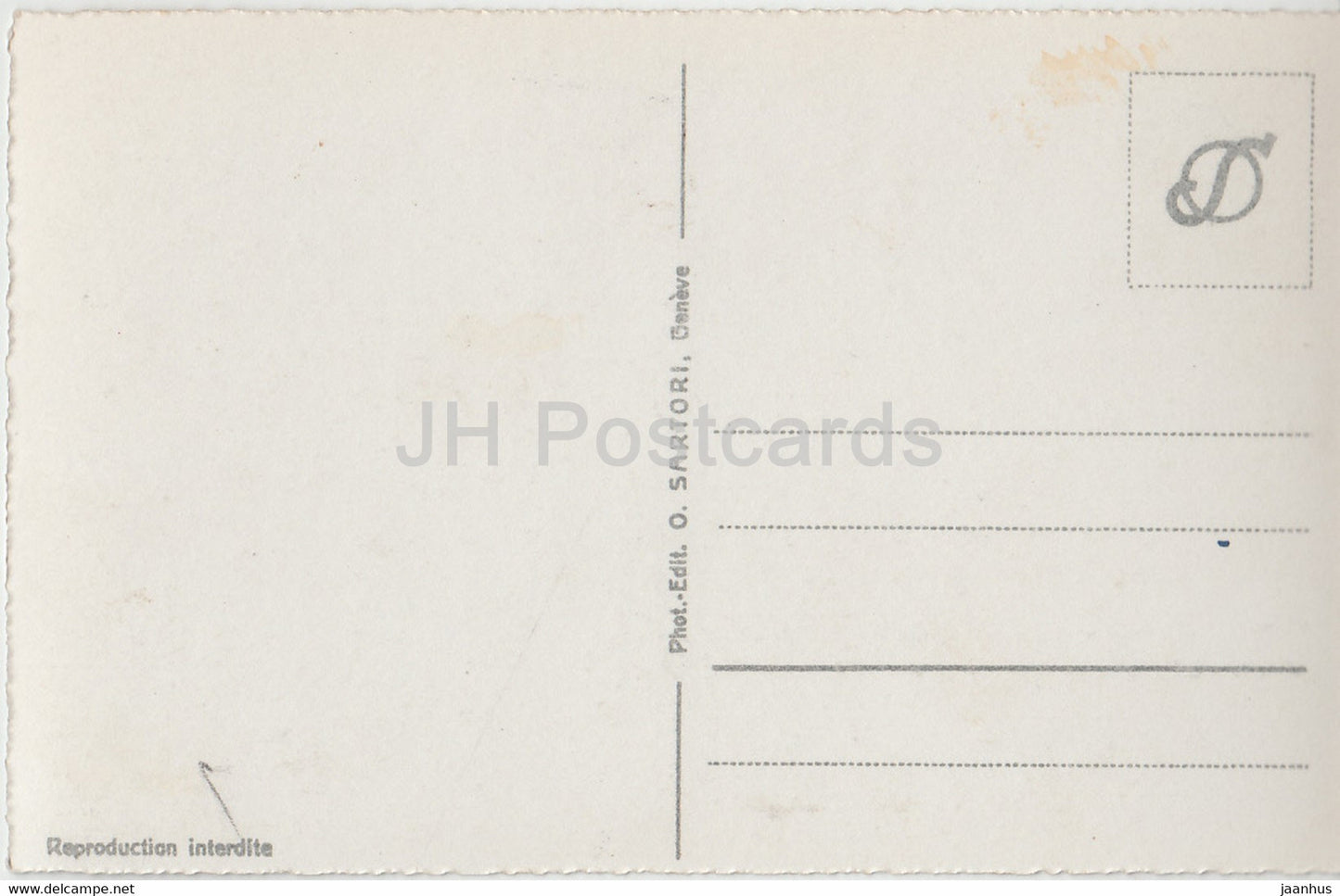 Genf - Geneve - Le Rhone et Mont Blanc - 26 - alte Postkarte - Schweiz - unbenutzt