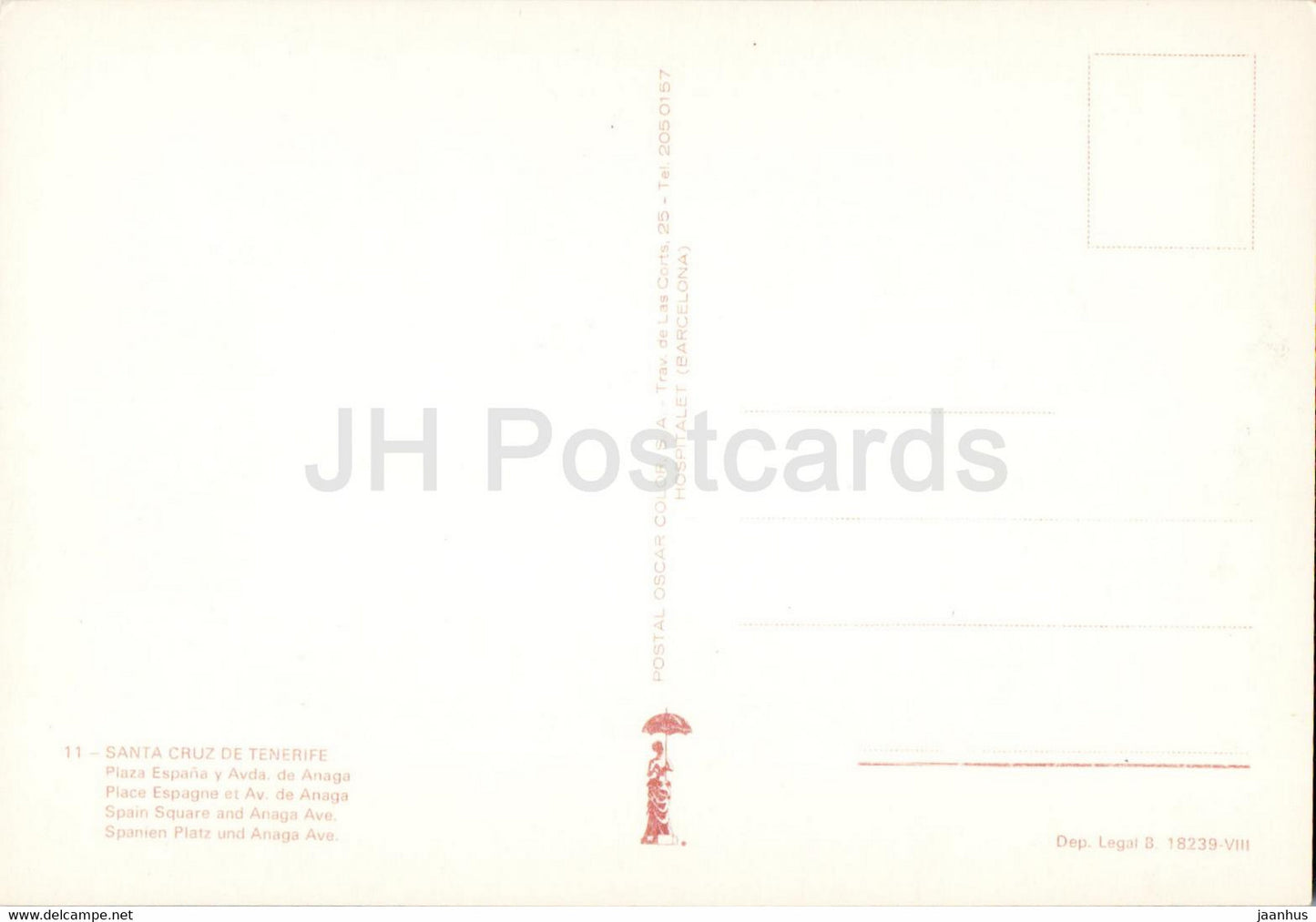 Santa Cruz de Tenerife - Plaza Espana y Avda - De Anaga - square - 11 - Spain - unused