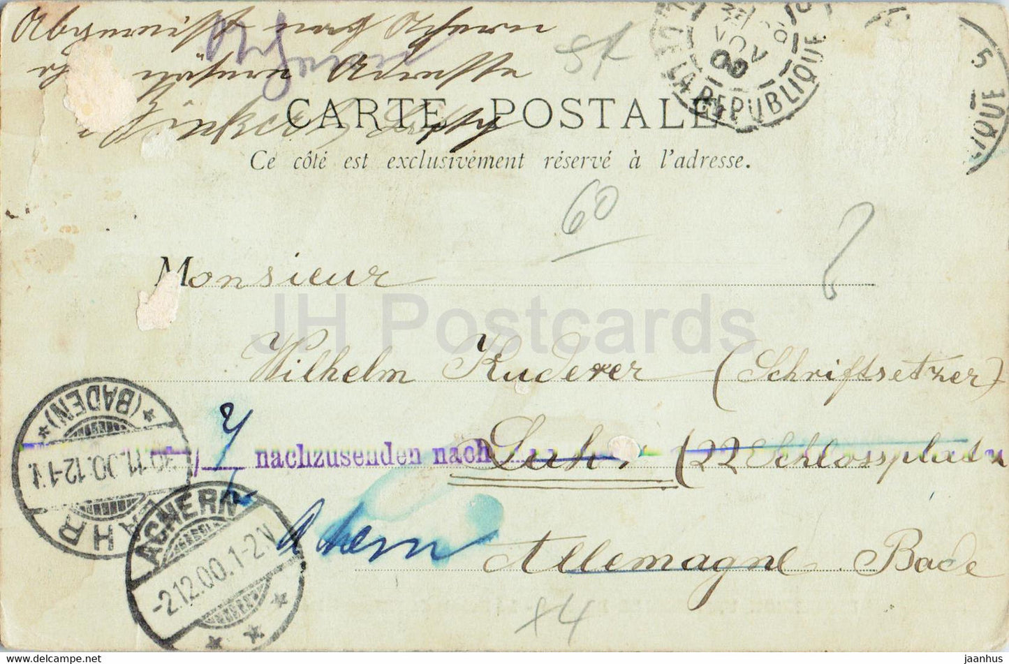 Paris - Exposition Universelle de 1900 - Le Palais de l'Electricite - alte Postkarte - 1900 - Frankreich - gebraucht