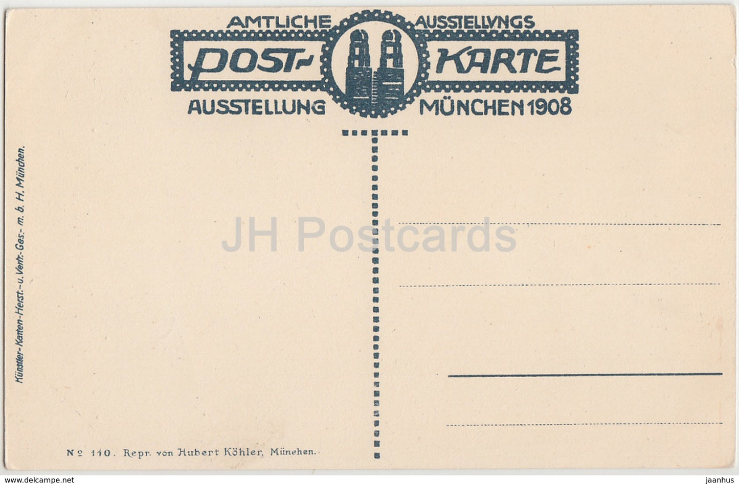 Munchen Ausstellung 1908 - Schwabinger Schattenspiele - 110 - Allemagne - inutilisé