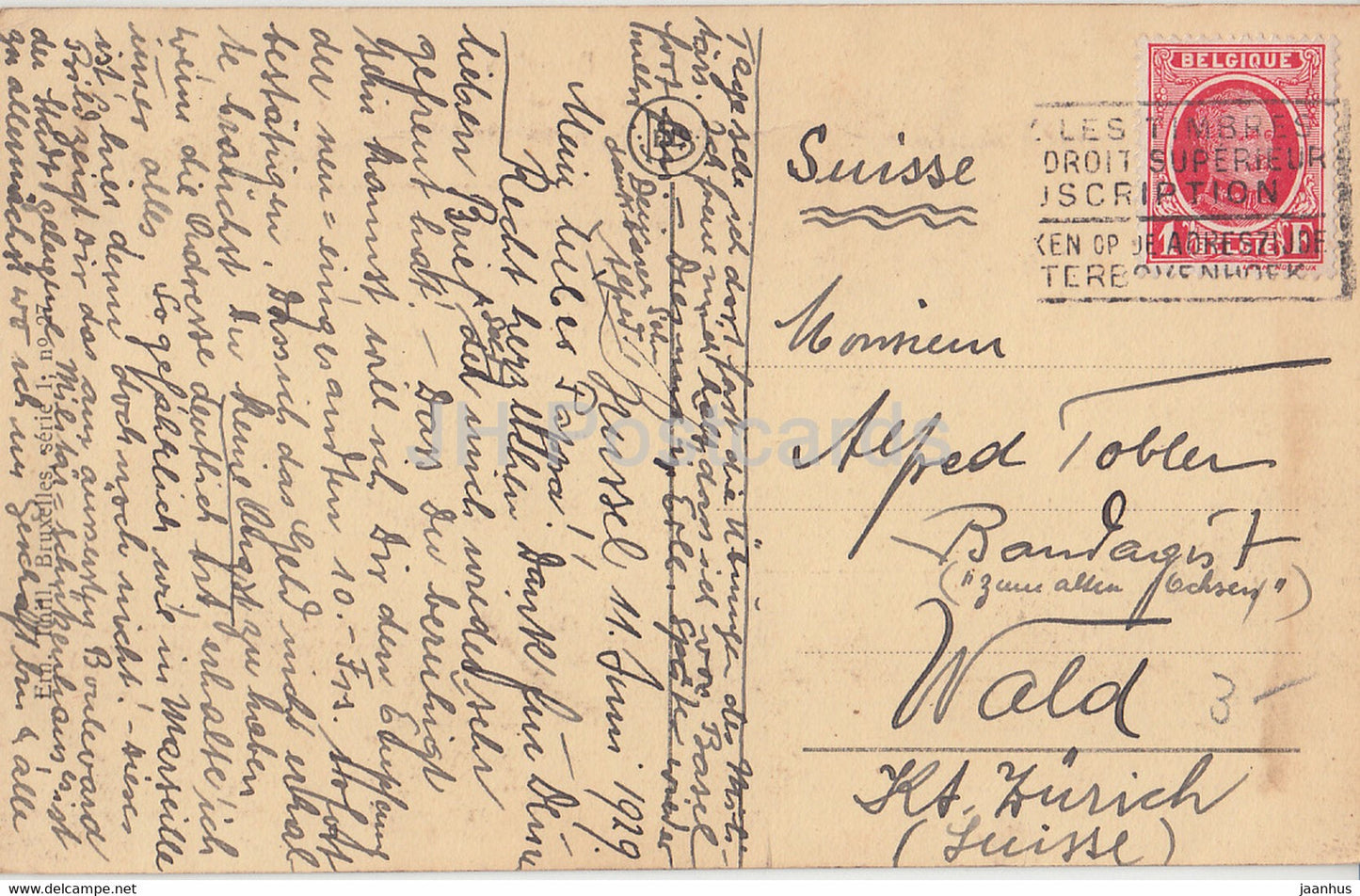 Bruxelles - Brussels - Tir National - old postcard - 1929 - Belgium - used