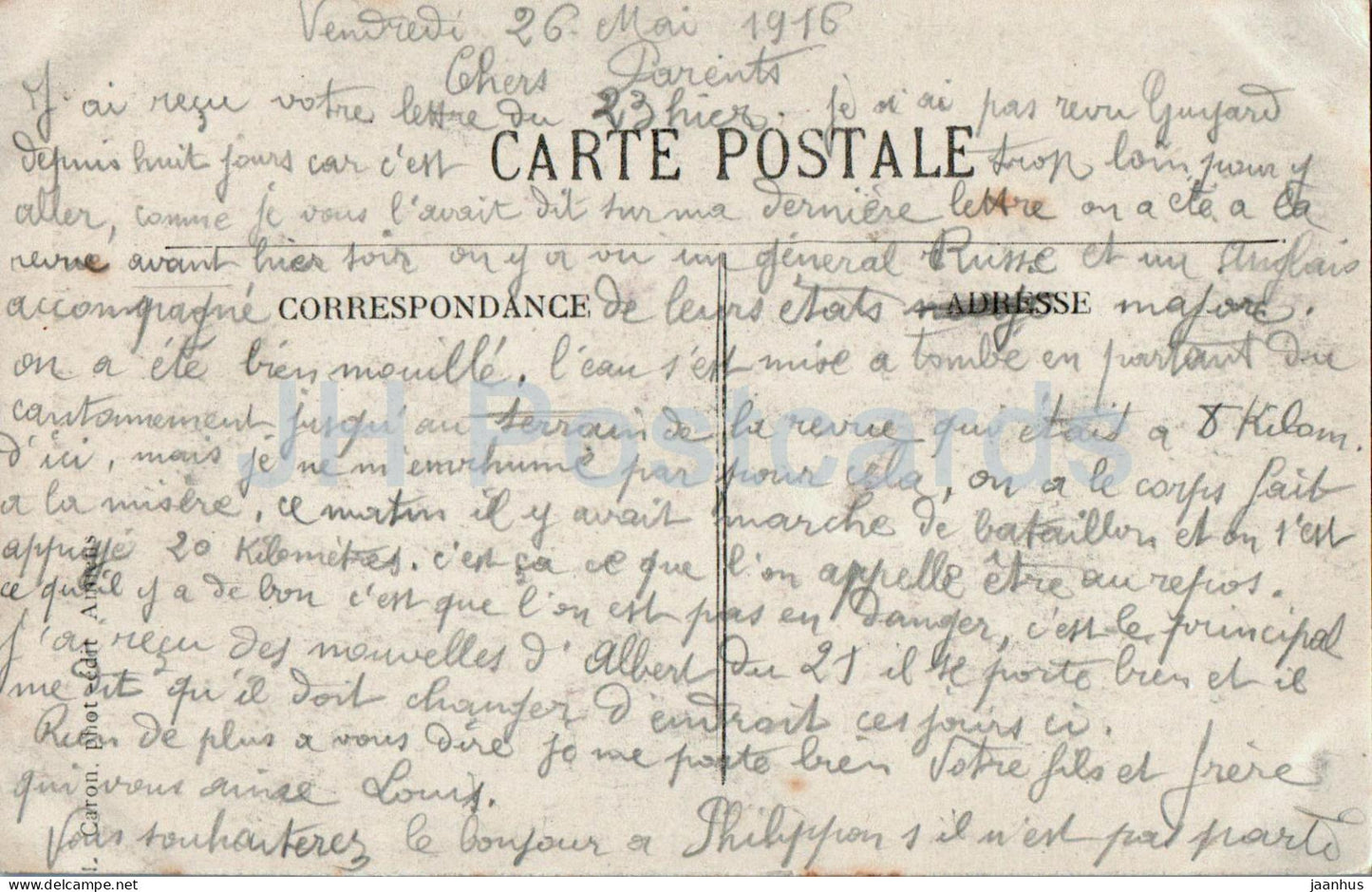 Amiens - La Cathédrale - façade - cathédrale - 354 - carte postale ancienne - 1916 - France - utilisé